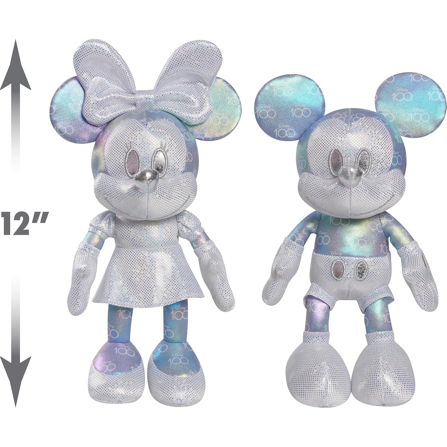 Peluches Coleccionistas Mickey y Minnie Disney100 27,94 cm