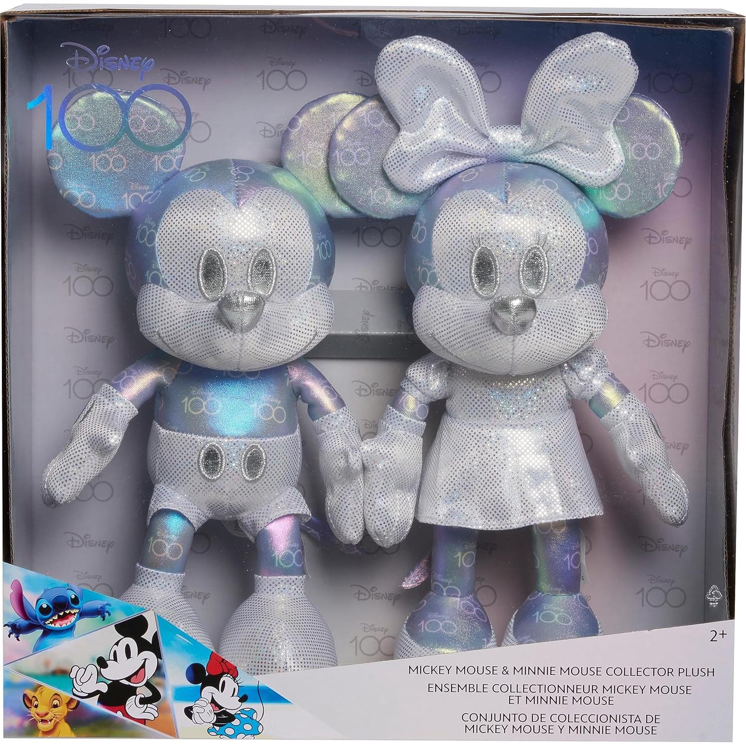 Peluches Coleccionistas Mickey y Minnie Disney100 27,94 cm