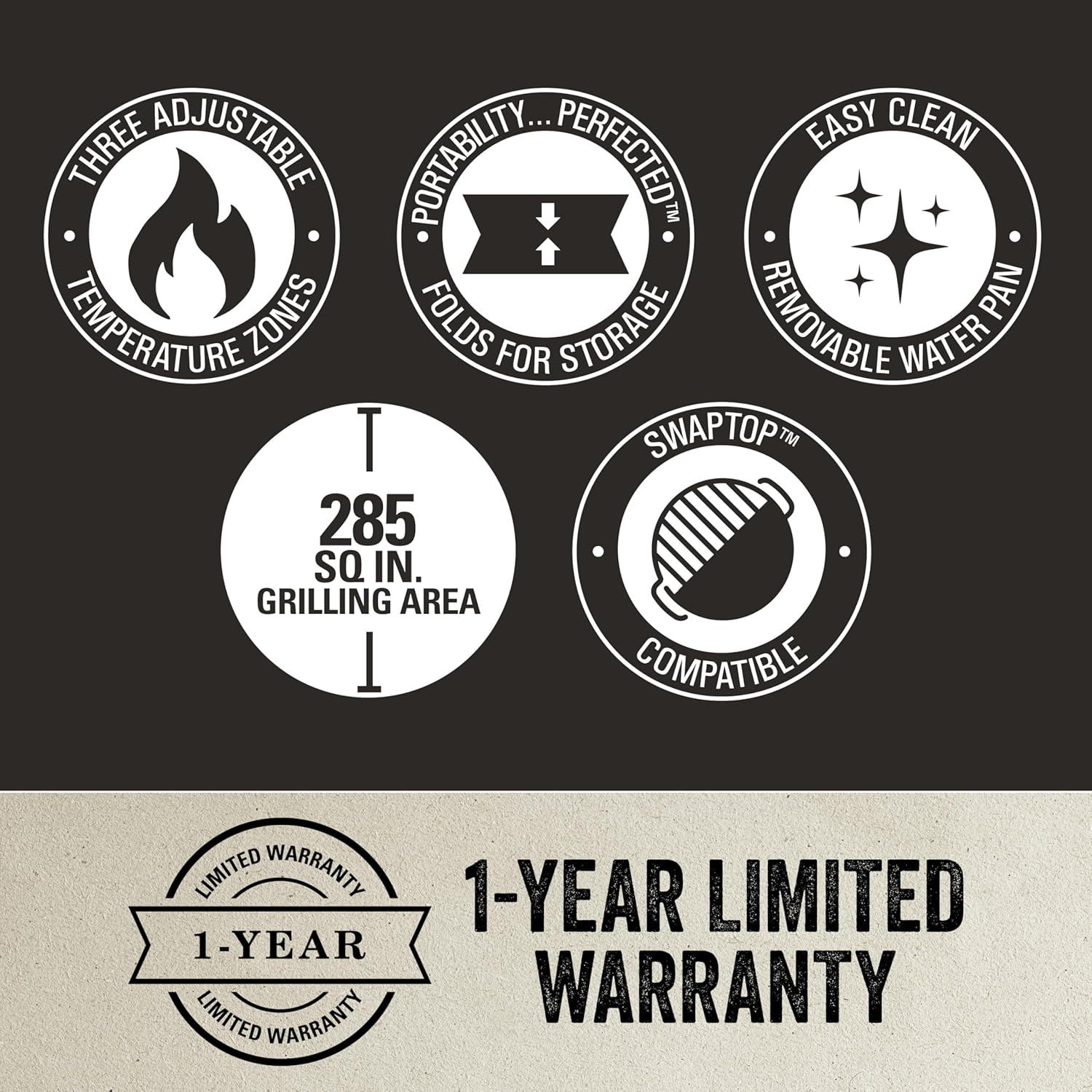 Parrilla de Gas Propano Coleman RoadTrip 285 Portátil 3 Quemadores