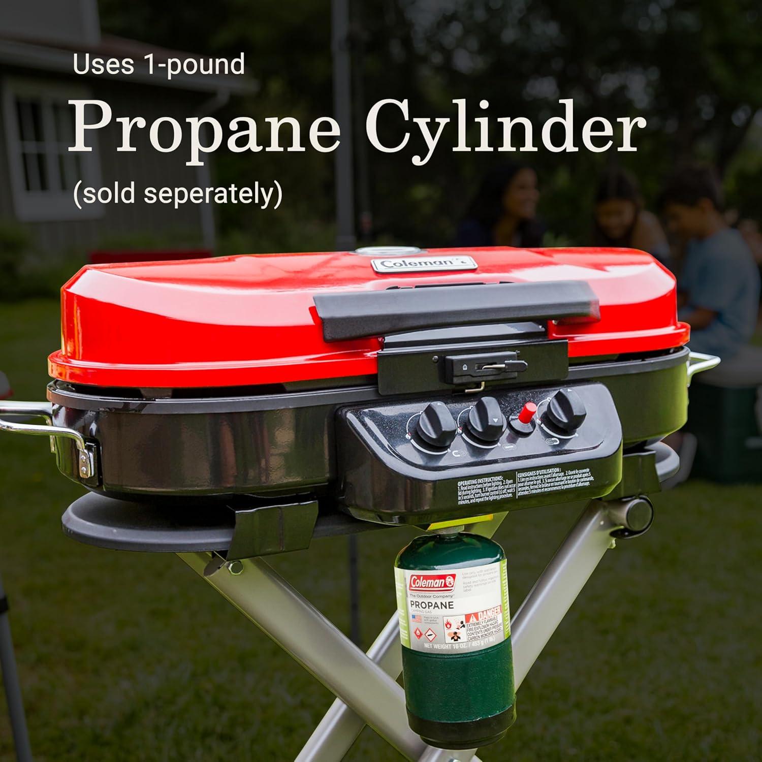 Parrilla de Gas Propano Coleman RoadTrip 285 Portátil 3 Quemadores