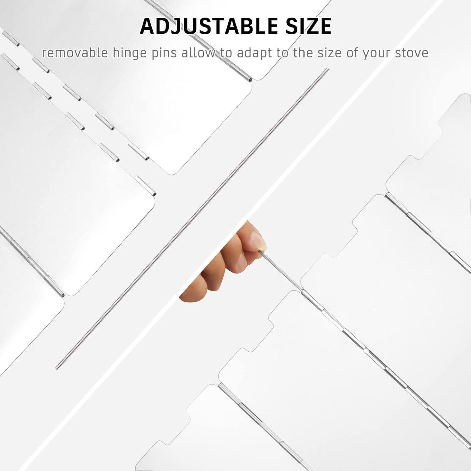 Paravientos de Estufa de Camping 8 Placas Aluminio Plegable