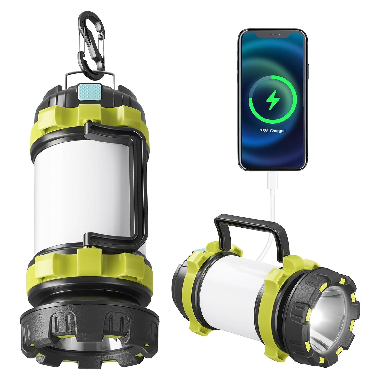 Linterna de Camping Recargable AlpsWolf 4000mAh IPX4 6 Modos