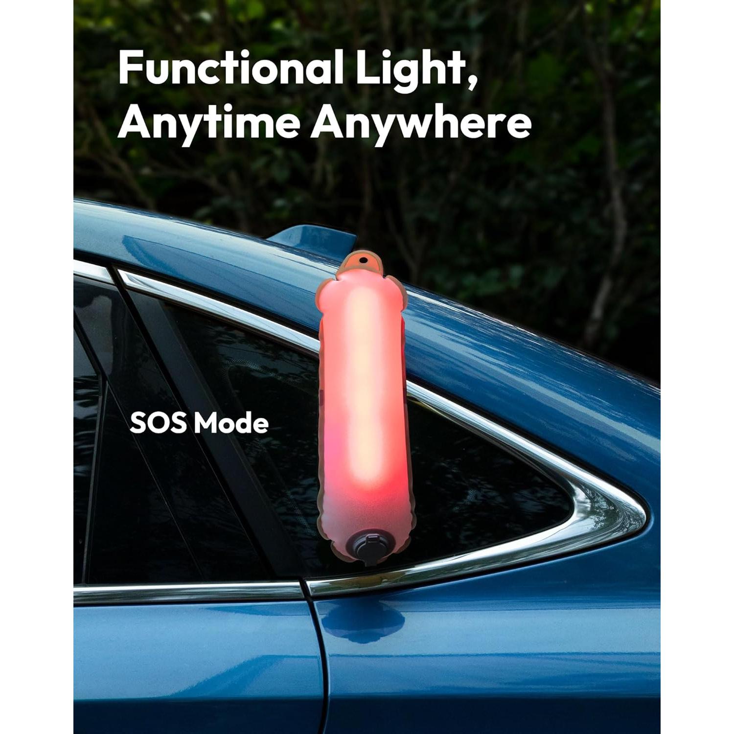 Linterna de Camping Inflable BILTRTE 30cm USB Recargable IP66