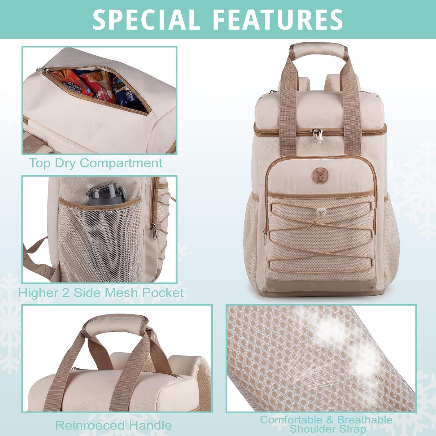 Mochila Enfriadora Aislada Bunnychill B-LCB05-2 11.89L Beige