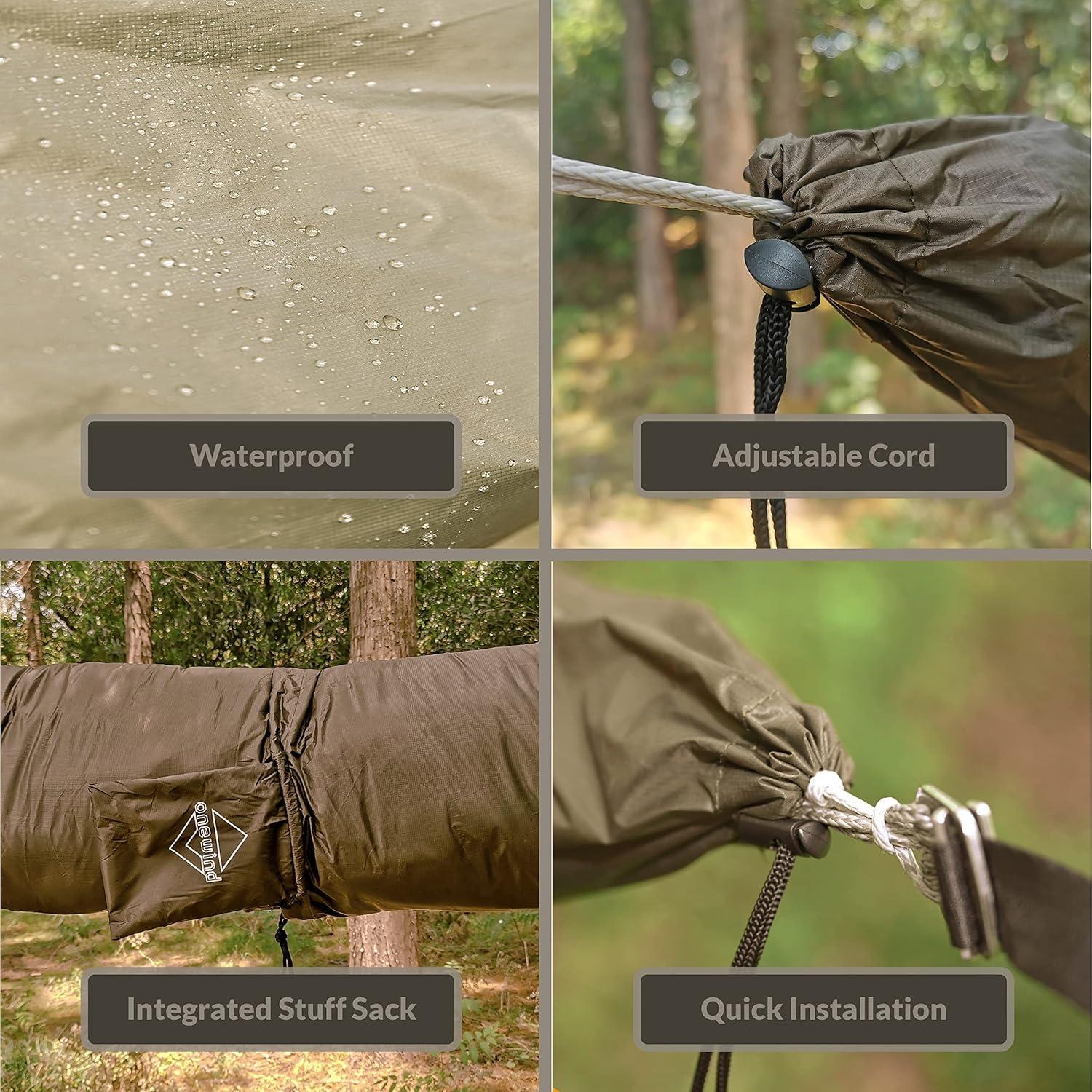 Onewind Hammock Sleeve, Lightweight and Compact Camping Hammock Storage and Cover 11'' Large for Hammock, Underquilt Combo, Topquilt, OD Green