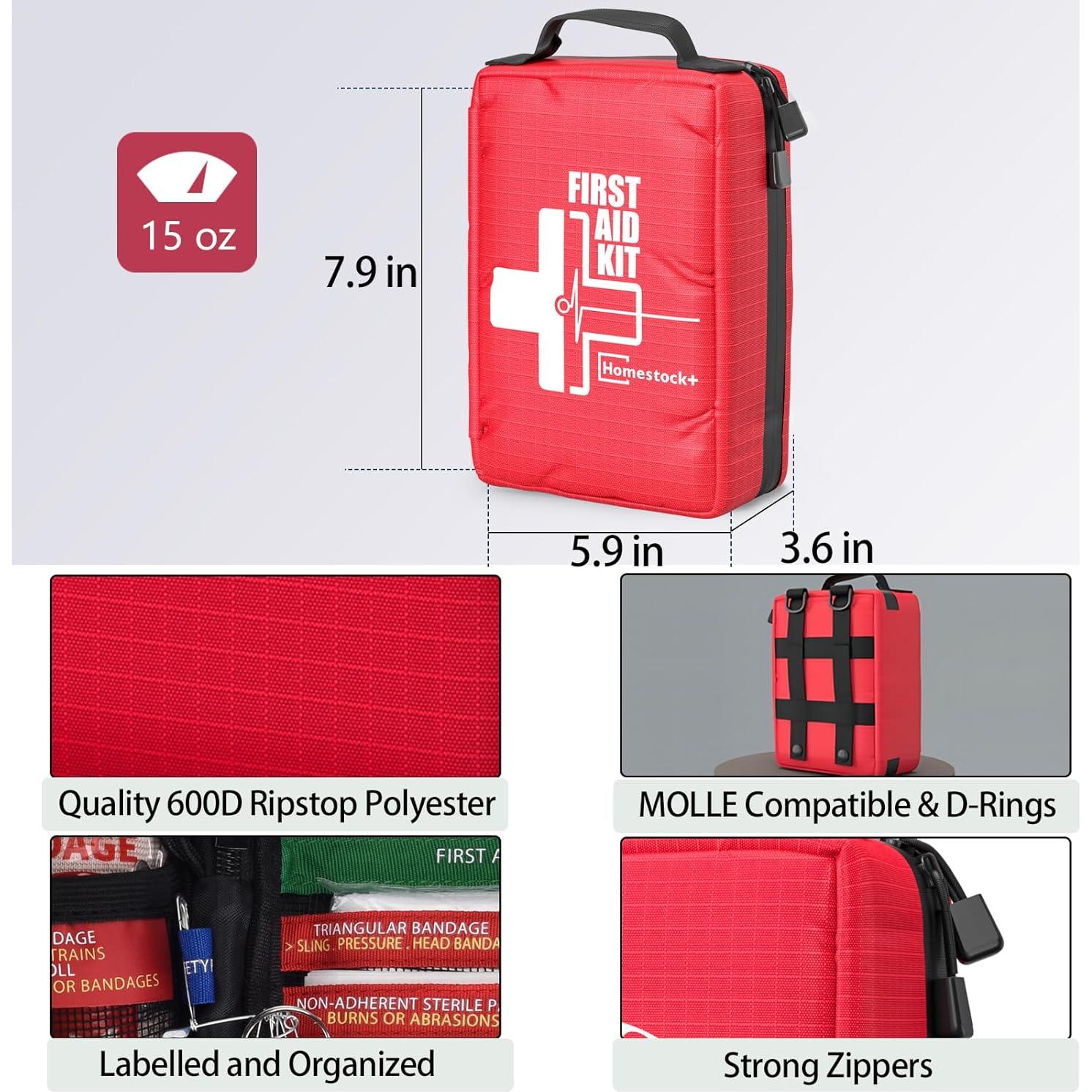 Kit de Primeros Auxilios Compacto Homestockplus 111 Piezas