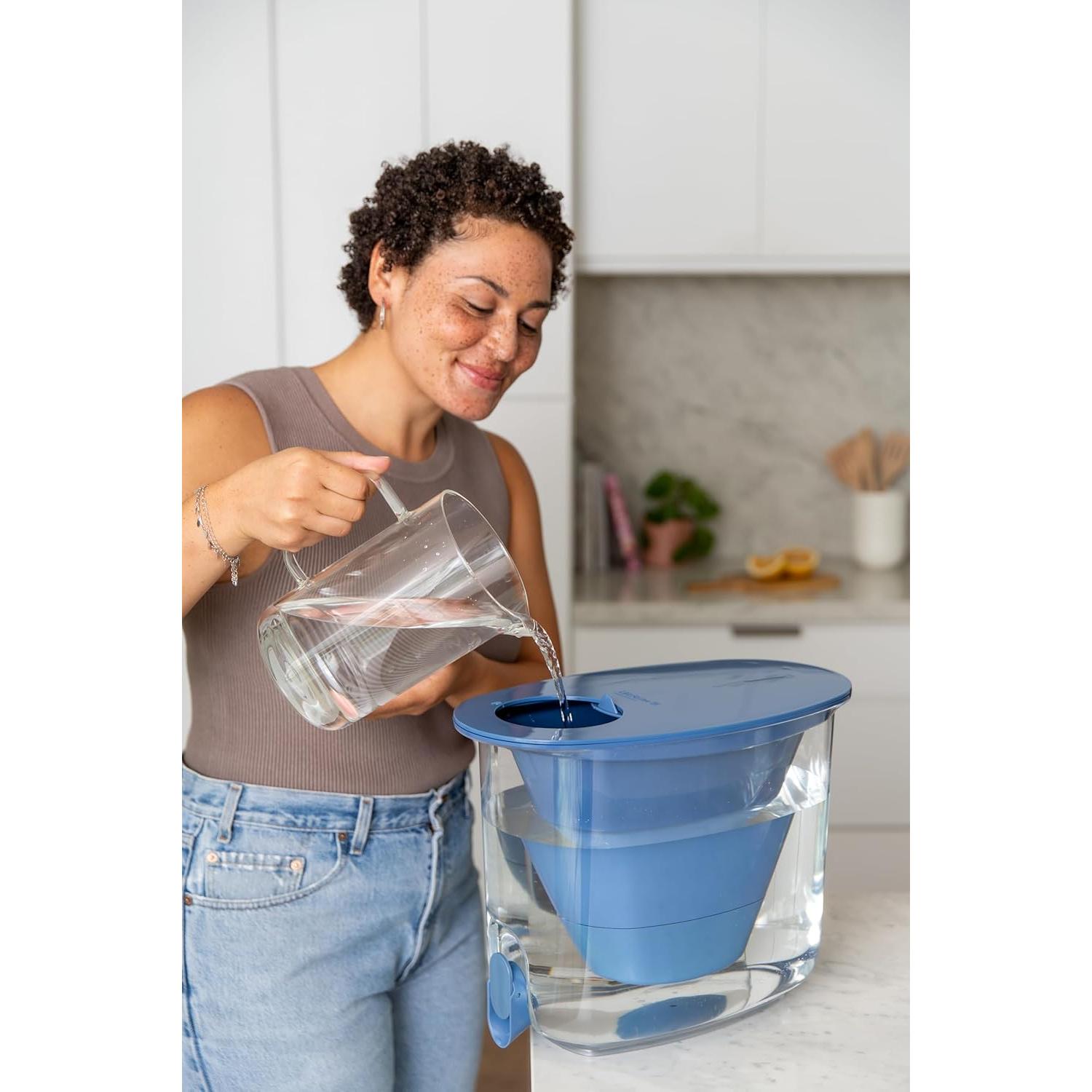 Dispensador de Filtro de Agua LifeStraw Home 35 Tazas Azul