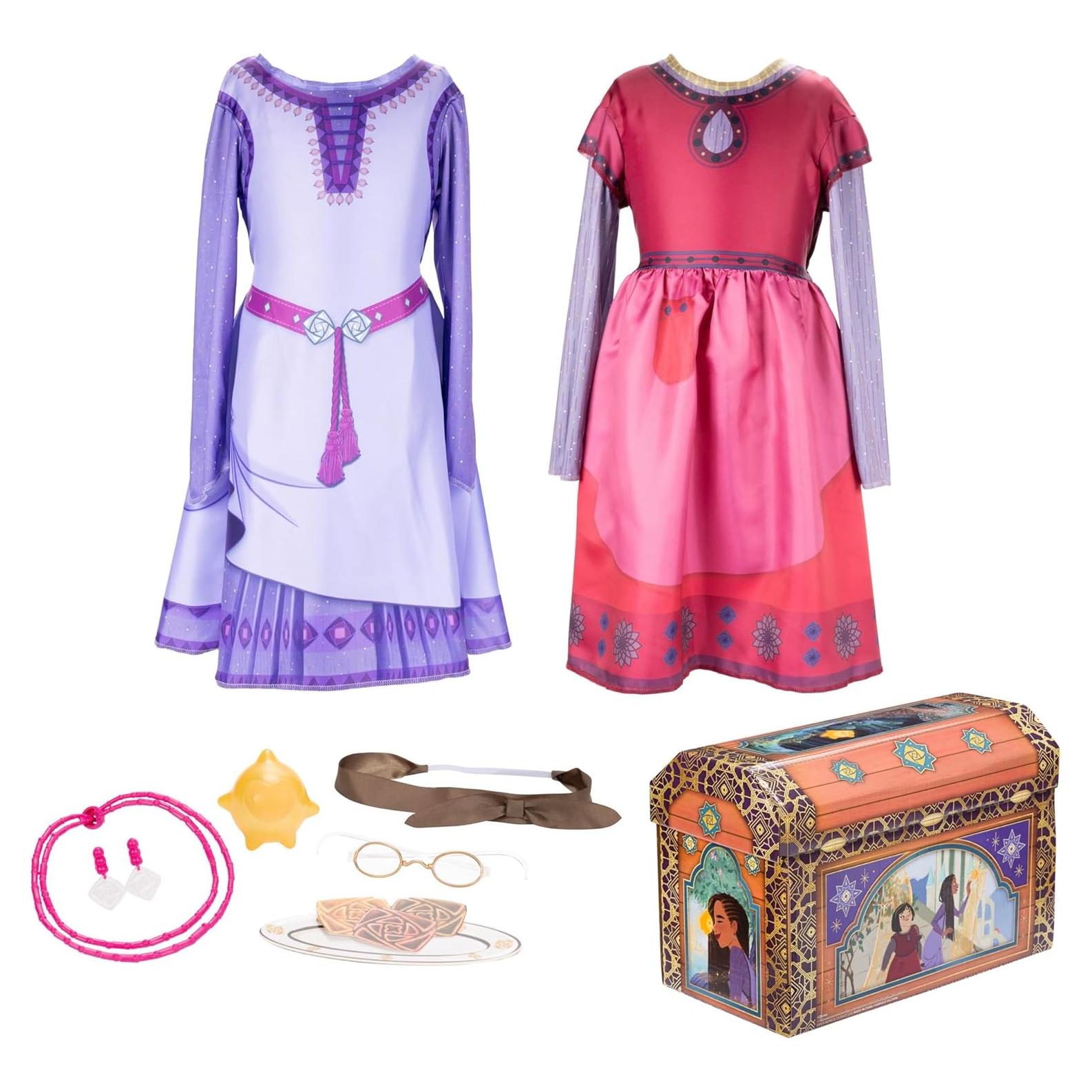 Tronco de Disfraces Asha y Dahlia Disney 2 Vestidos 4-6X