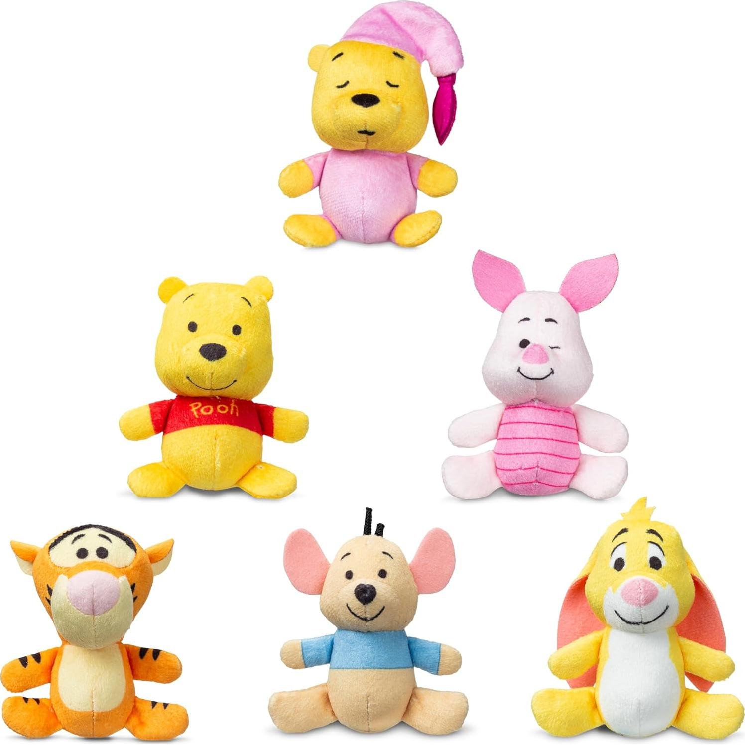 Paquete de 6 Micro Teenies Winnie the Pooh - Figuras de Peluche