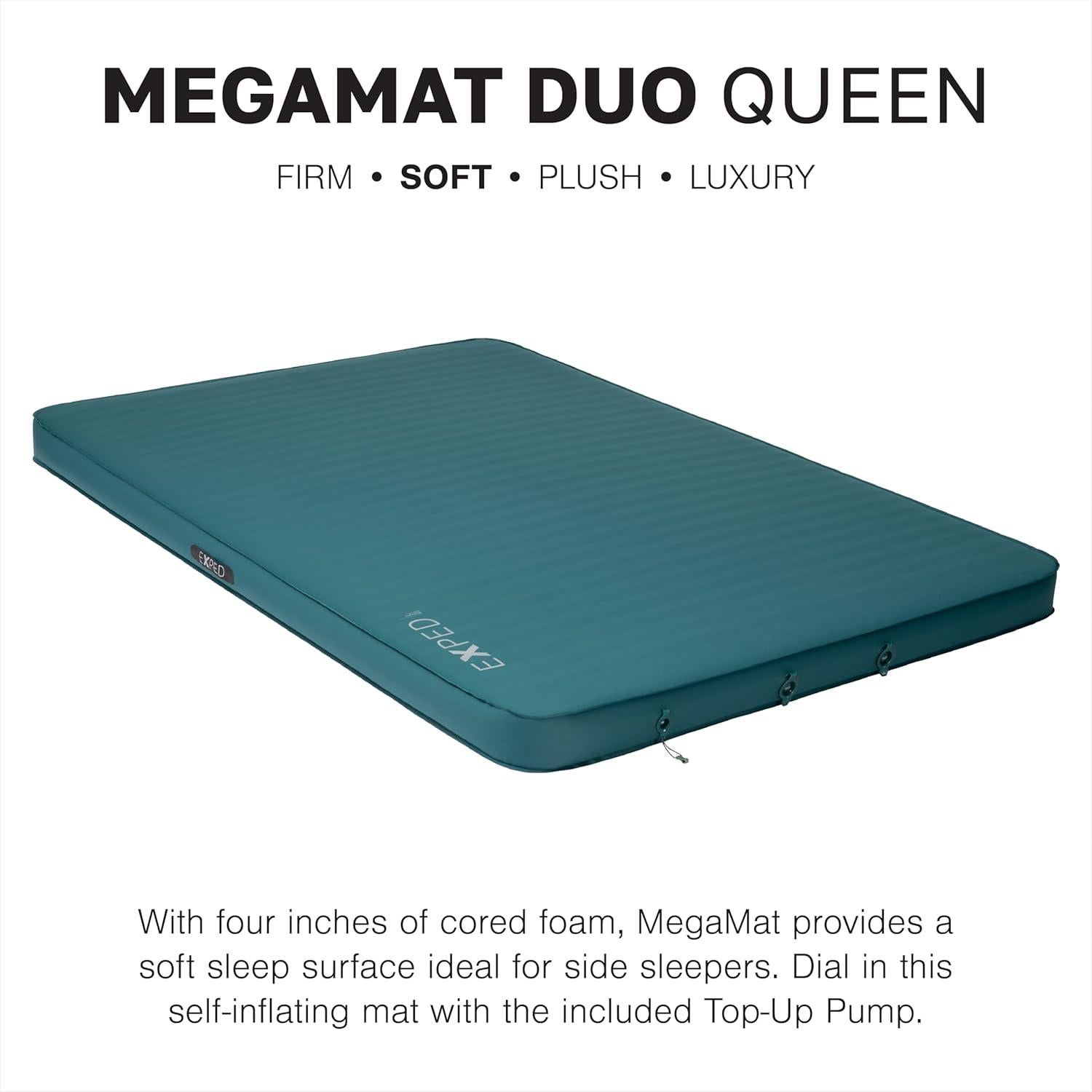 Colchón de Camping Autoinflable Exped MegaMat Duo Reina 4"