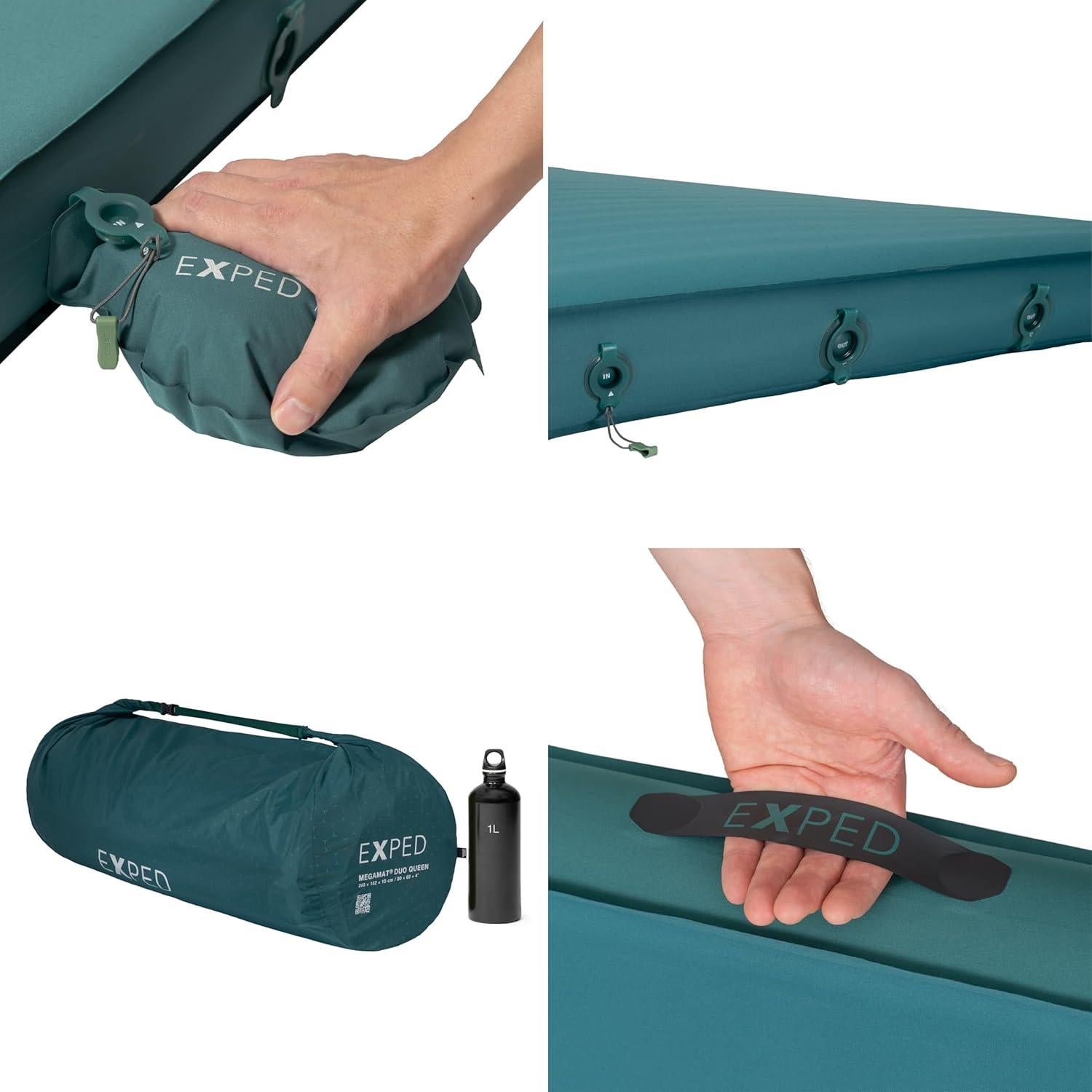 Colchón de Camping Autoinflable Exped MegaMat Duo Reina 4"