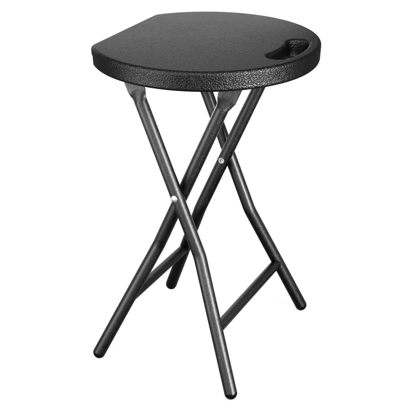 Taburete Plegable 5Rcom Negro, Capacidad 227kg, 45.7cm