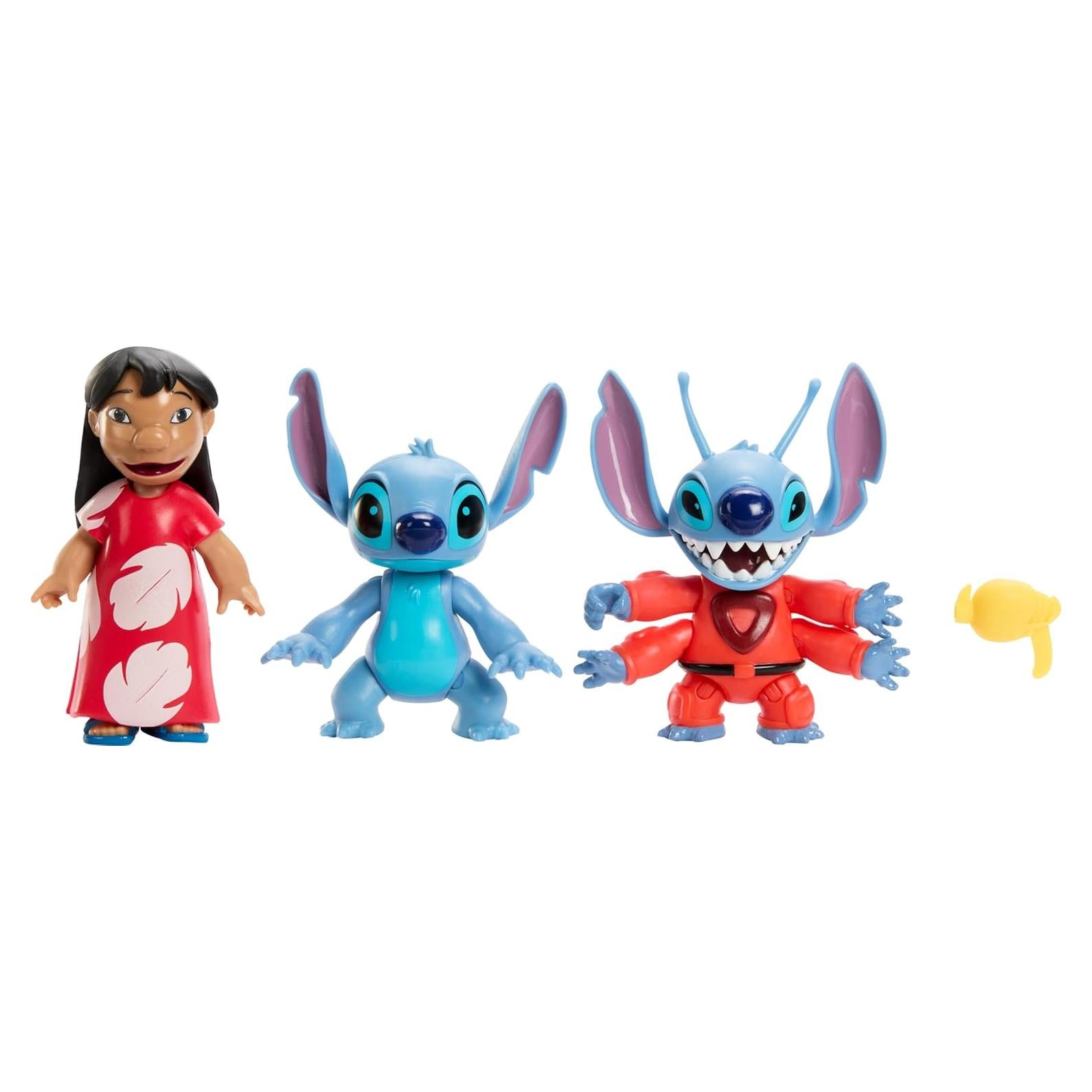 Juego de 3 figuras de acción Mattel Disney Lilo & Stitch