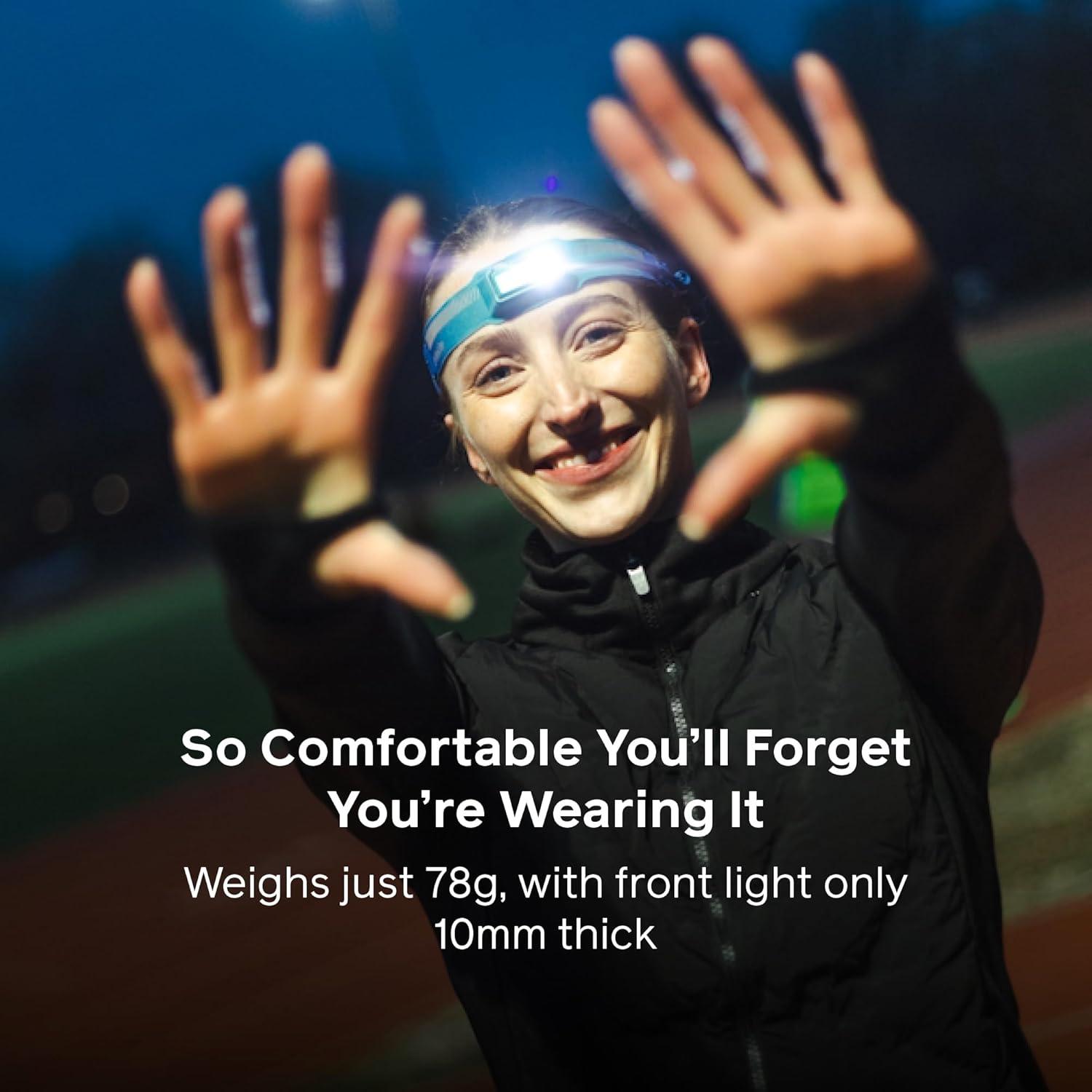 Linterna Frontal BioLite Dash 450 Lúmenes Recargable IPX4