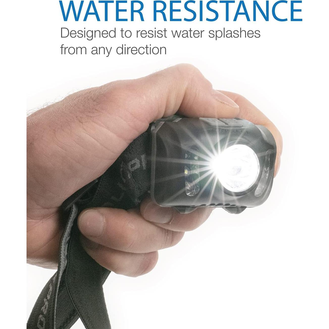 Linterna Frontal LED LUXPRO LP345V2 300 Lúmenes IPX4 Camping