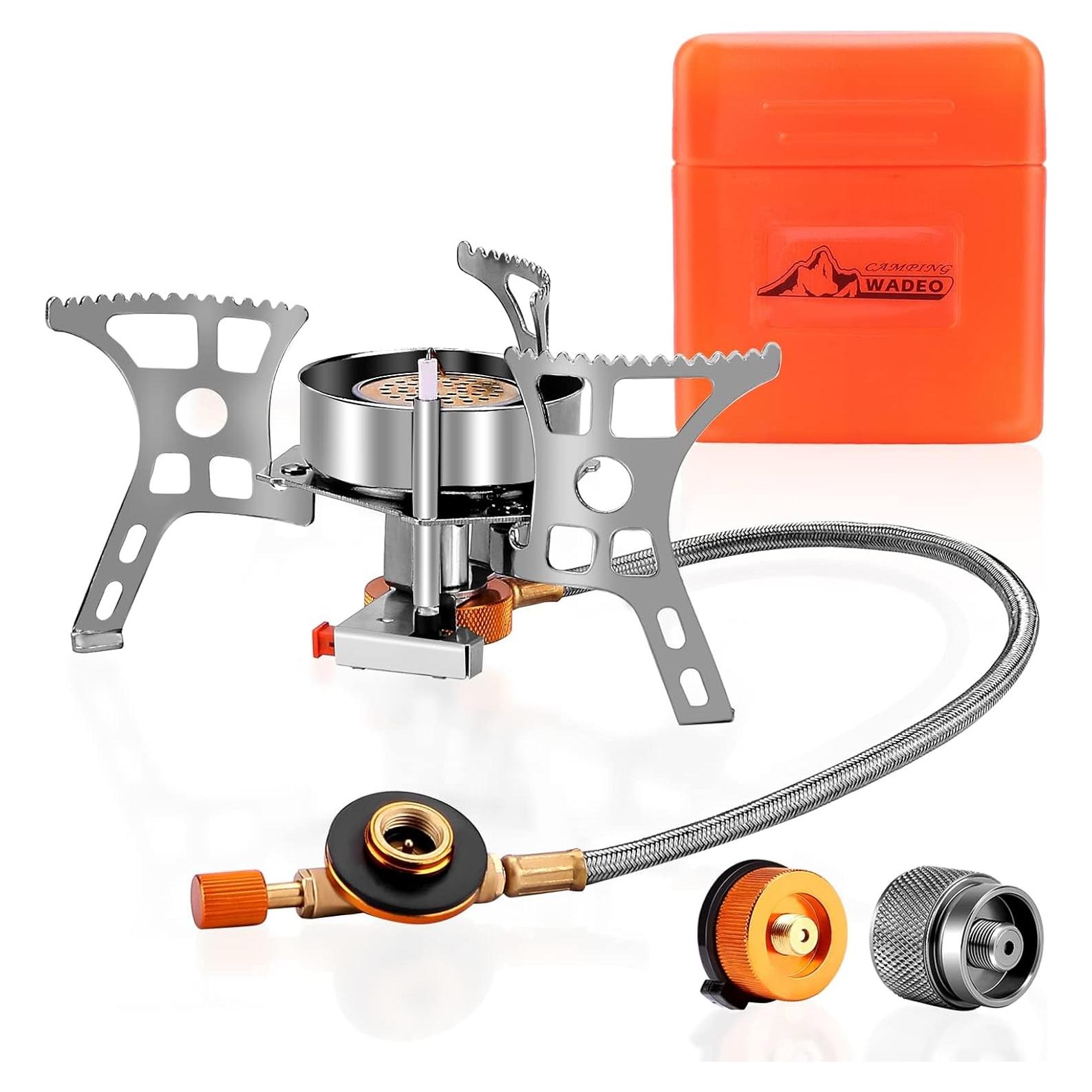 Estufa de Camping WADEO 3900W Portátil a Prueba de Viento