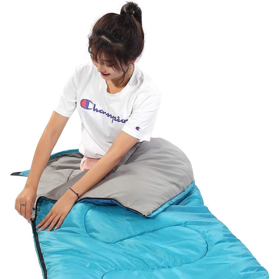 Saco de Dormir SWTMMERRY 3 Temporadas Individual Ligero Impermeable