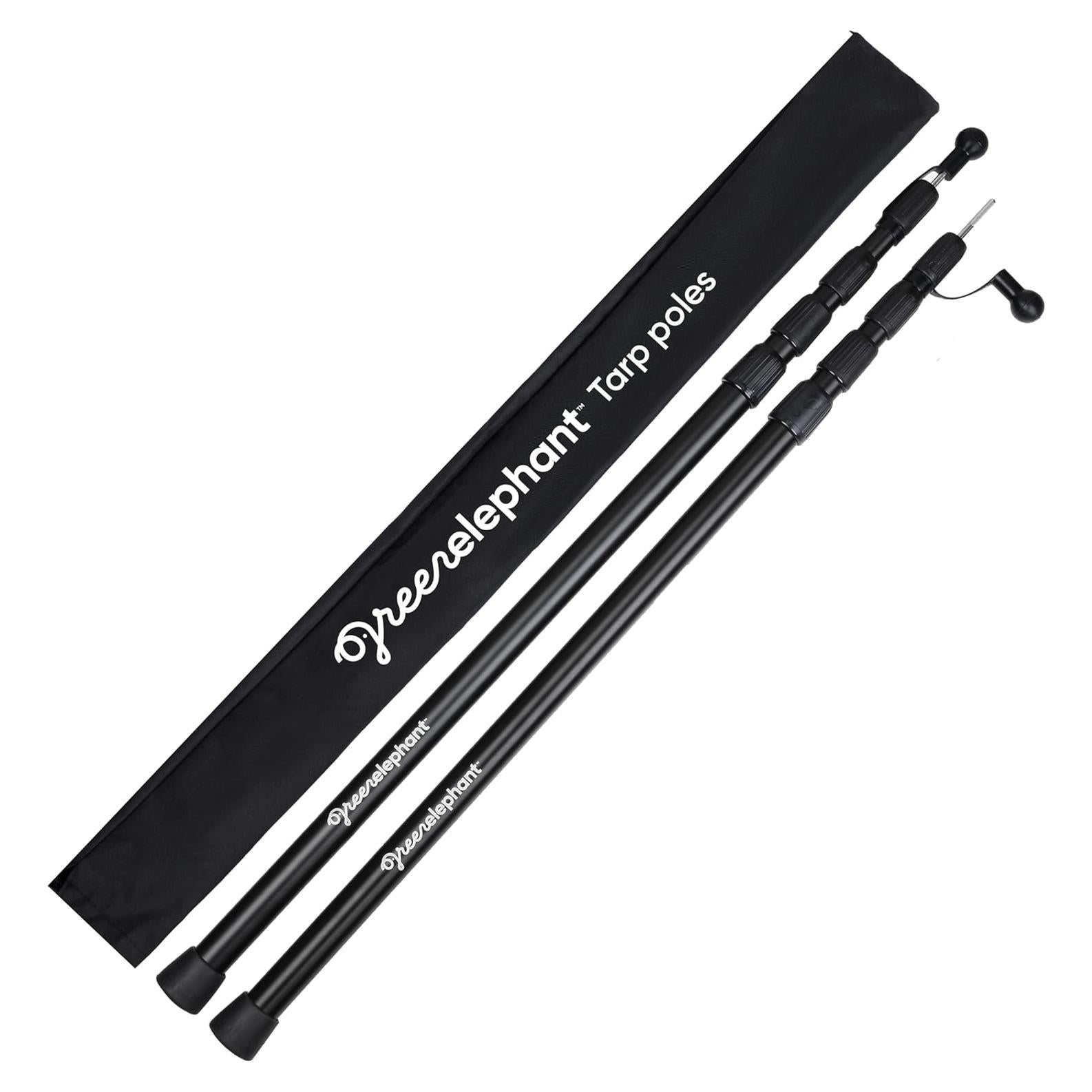 Postes Telescópicos de Aluminio Green Elephant - 2 Unidades 0.6m a 2.4m