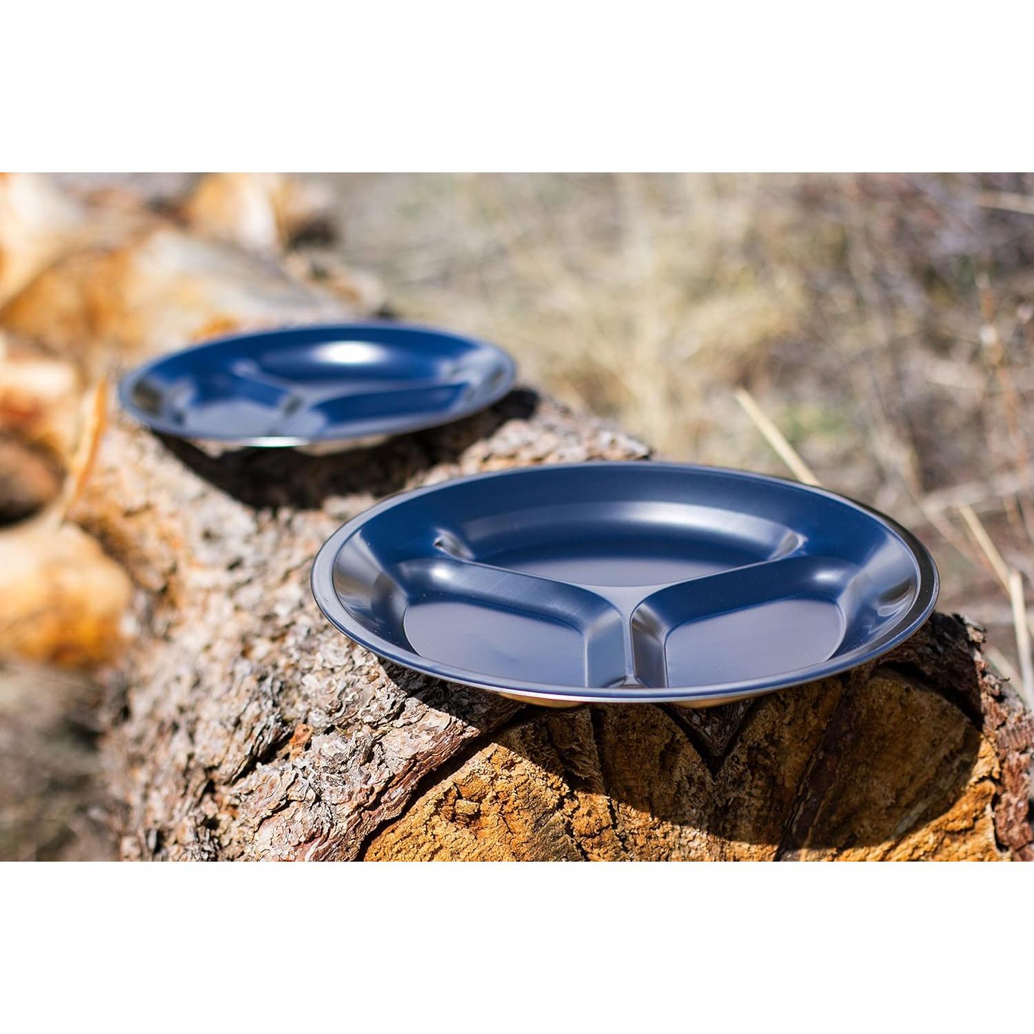 Juego de Platos de Acero Inoxidable Wealers - 4 Platos 24.89 cm