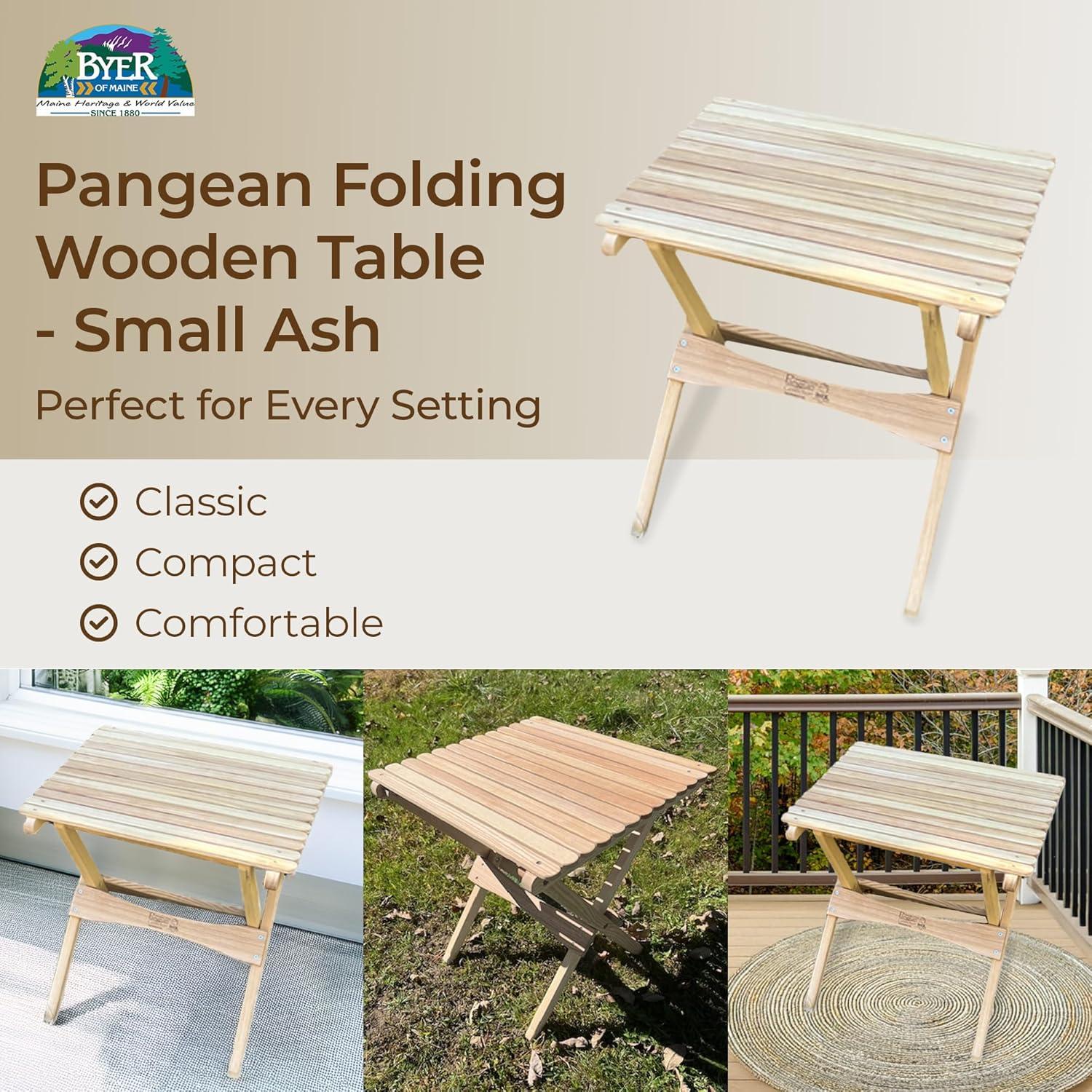 Mesa Plegable de Madera Byer of Maine Pangean 45.72 cm