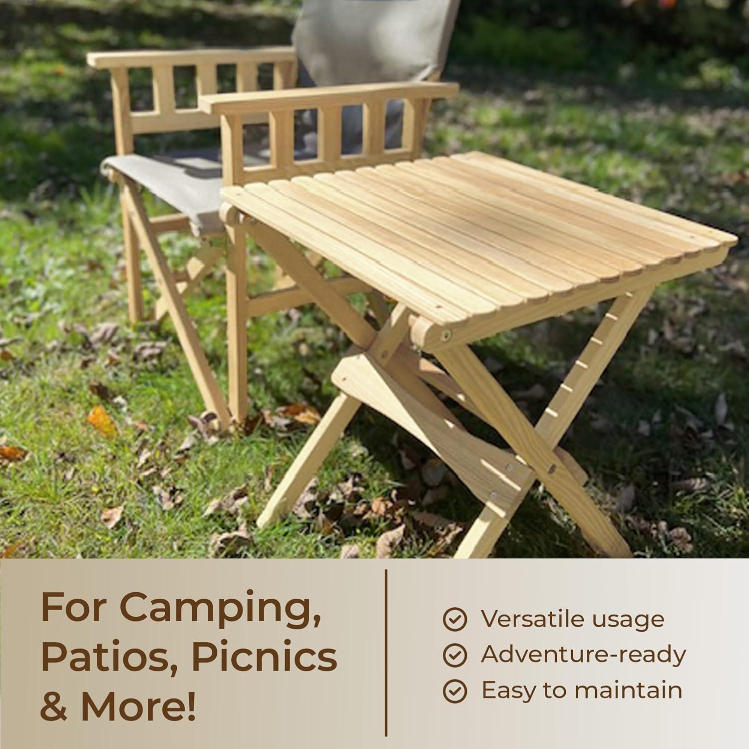 Mesa Plegable de Madera Byer of Maine Pangean 45.72 cm