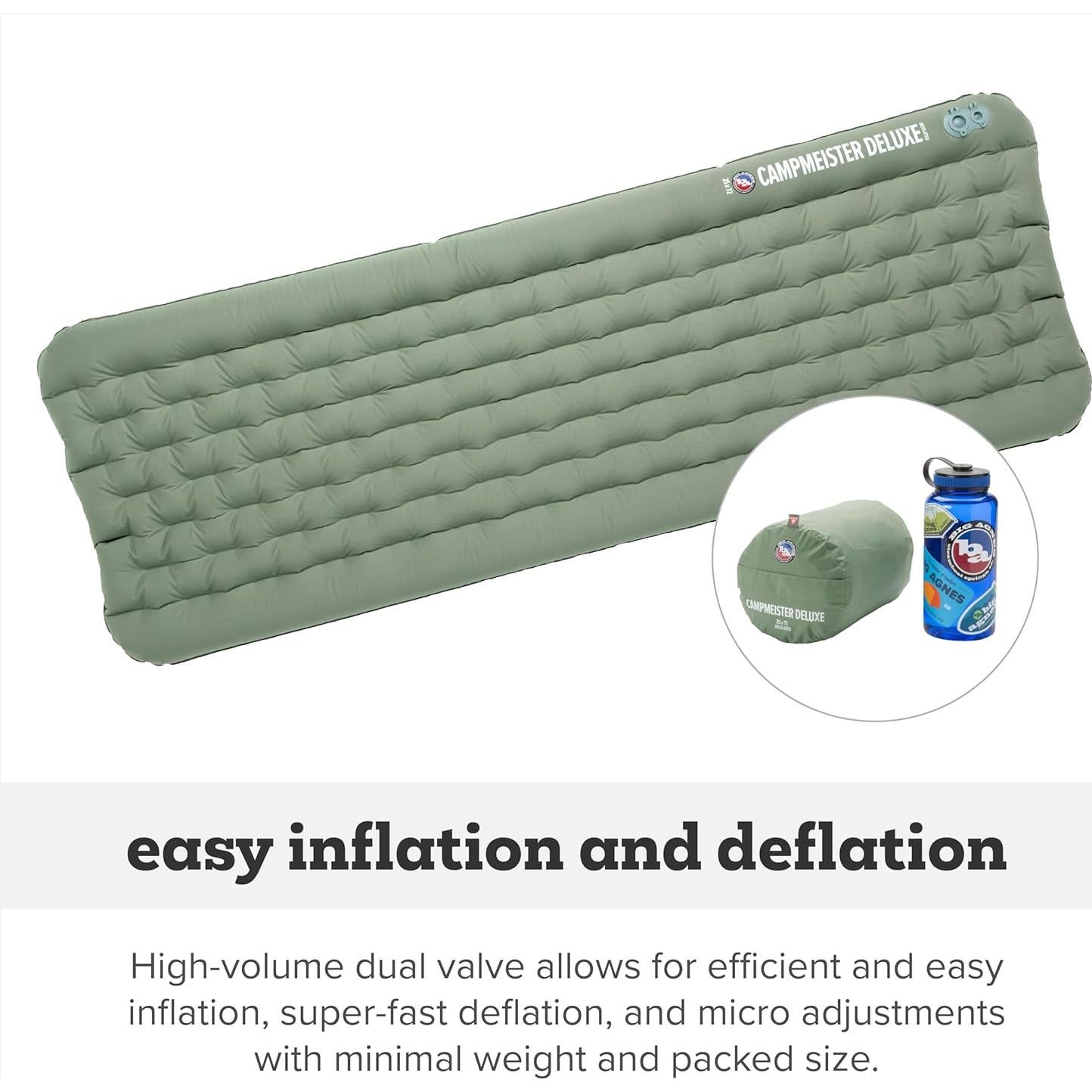 Colchón Inflable Aislado Big Agnes Campmeister Deluxe 63.5x182.9 cm