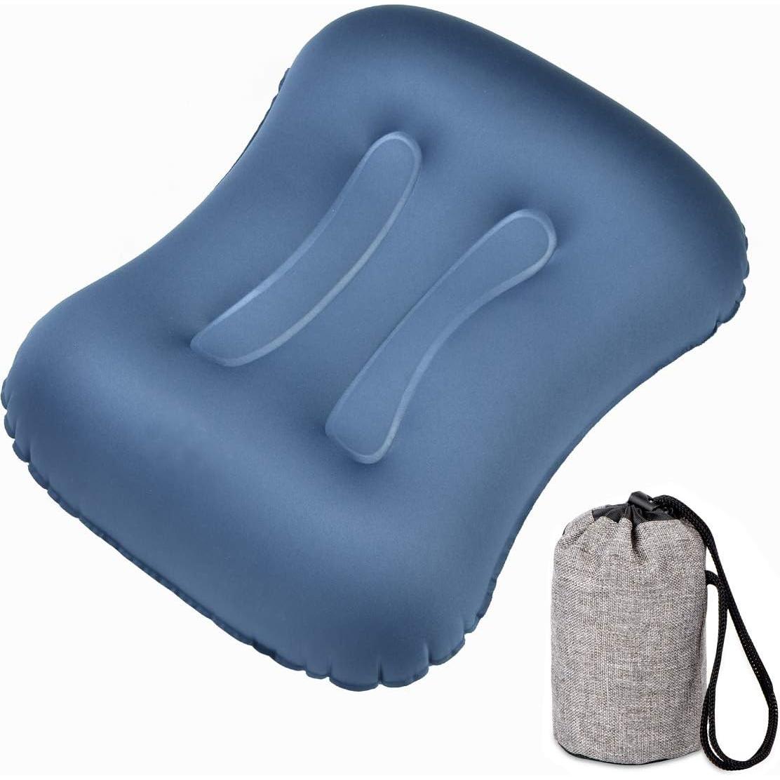 Almohada Inflable SUNYAO Ergonómica para Camping 42x32cm