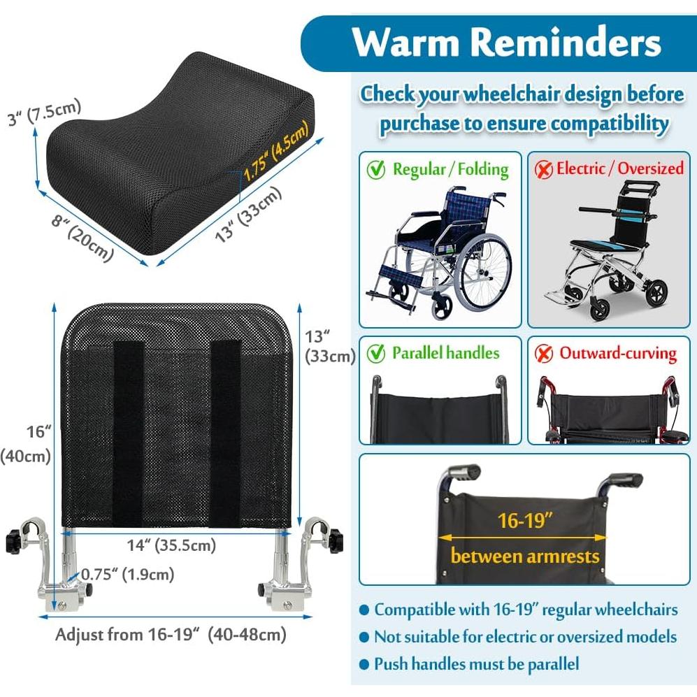 Almohada de Soporte para Cuello MYBOW Ajustable para Silla de Ruedas