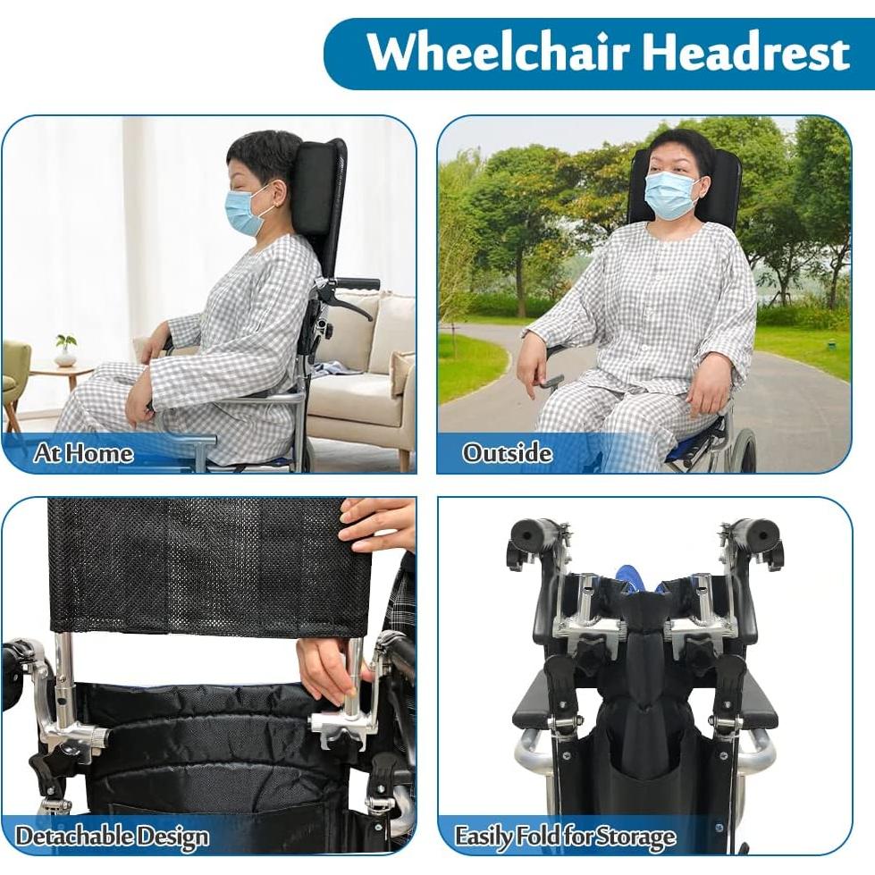 Almohada de Soporte para Cuello MYBOW Ajustable para Silla de Ruedas