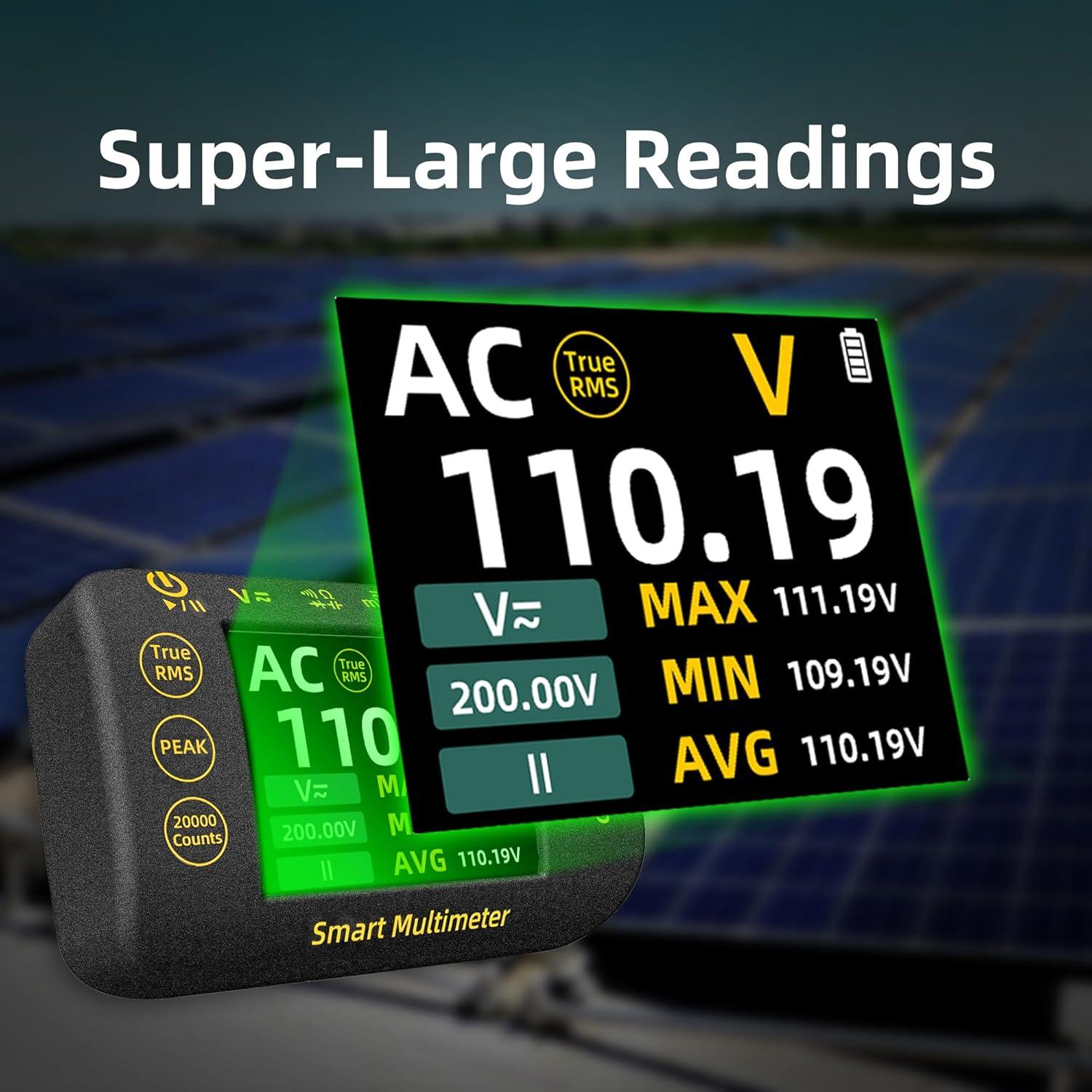 Multímetro Digital Fotovoltaico BSIDE S40 20000 Cuentas TRMS