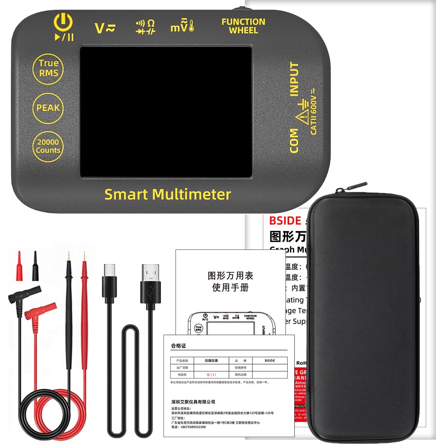 Multímetro Digital Fotovoltaico BSIDE S40 20000 Cuentas TRMS
