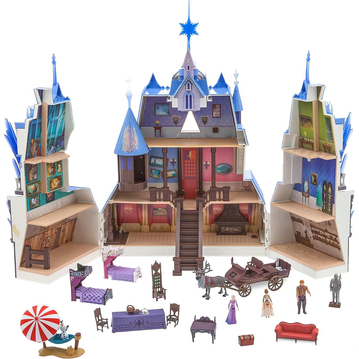 Castillo Mágico de Luz y Música Disney Frozen 2 con Muñecas