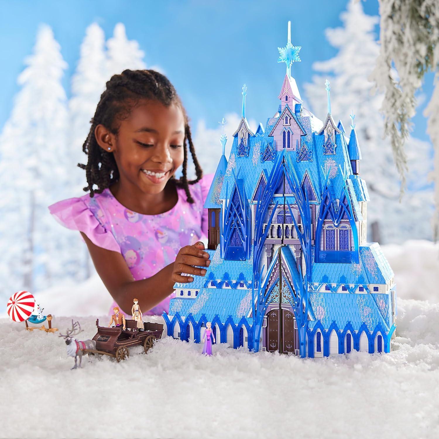 Castillo Mágico de Luz y Música Disney Frozen 2 con Muñecas