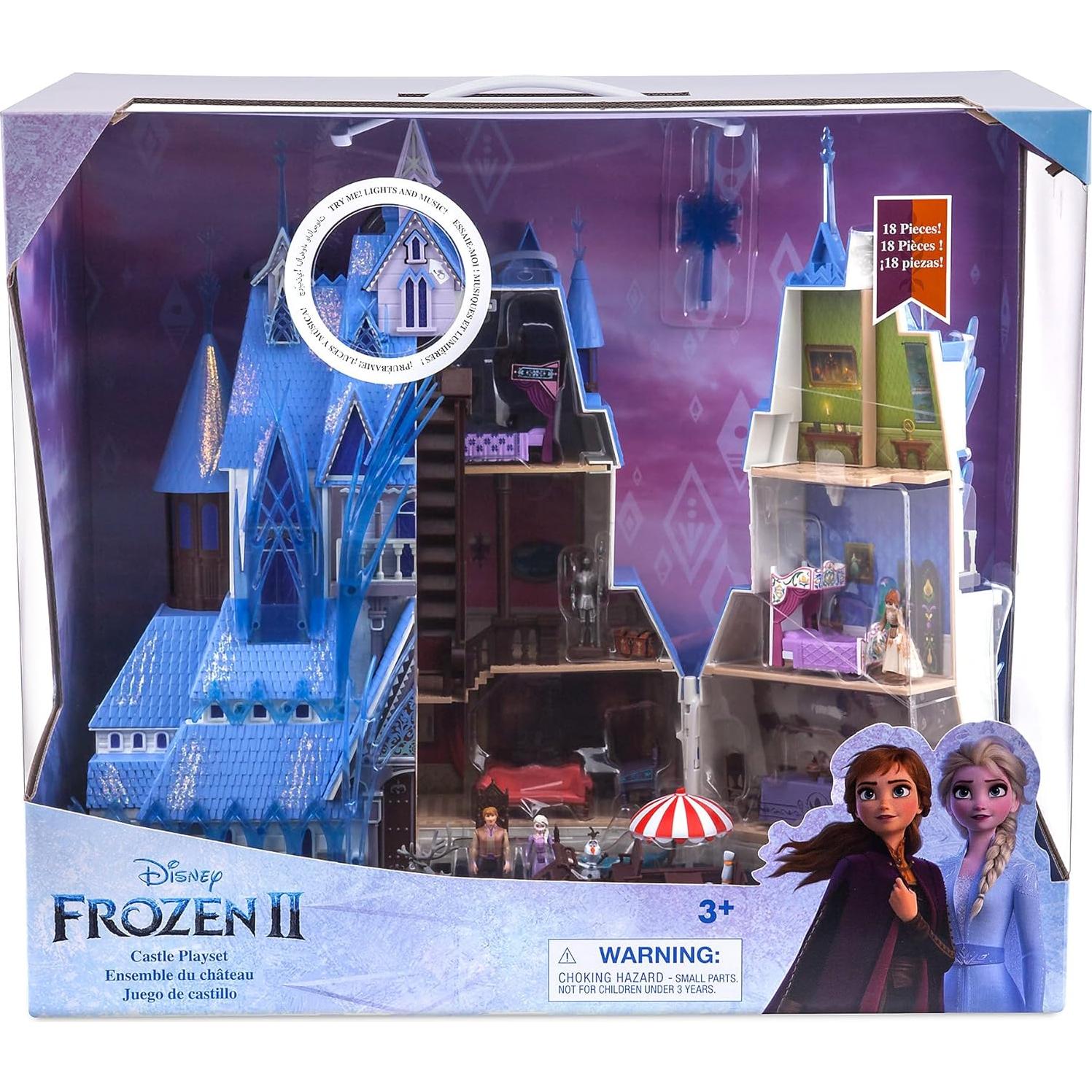 Castillo Mágico de Luz y Música Disney Frozen 2 con Muñecas
