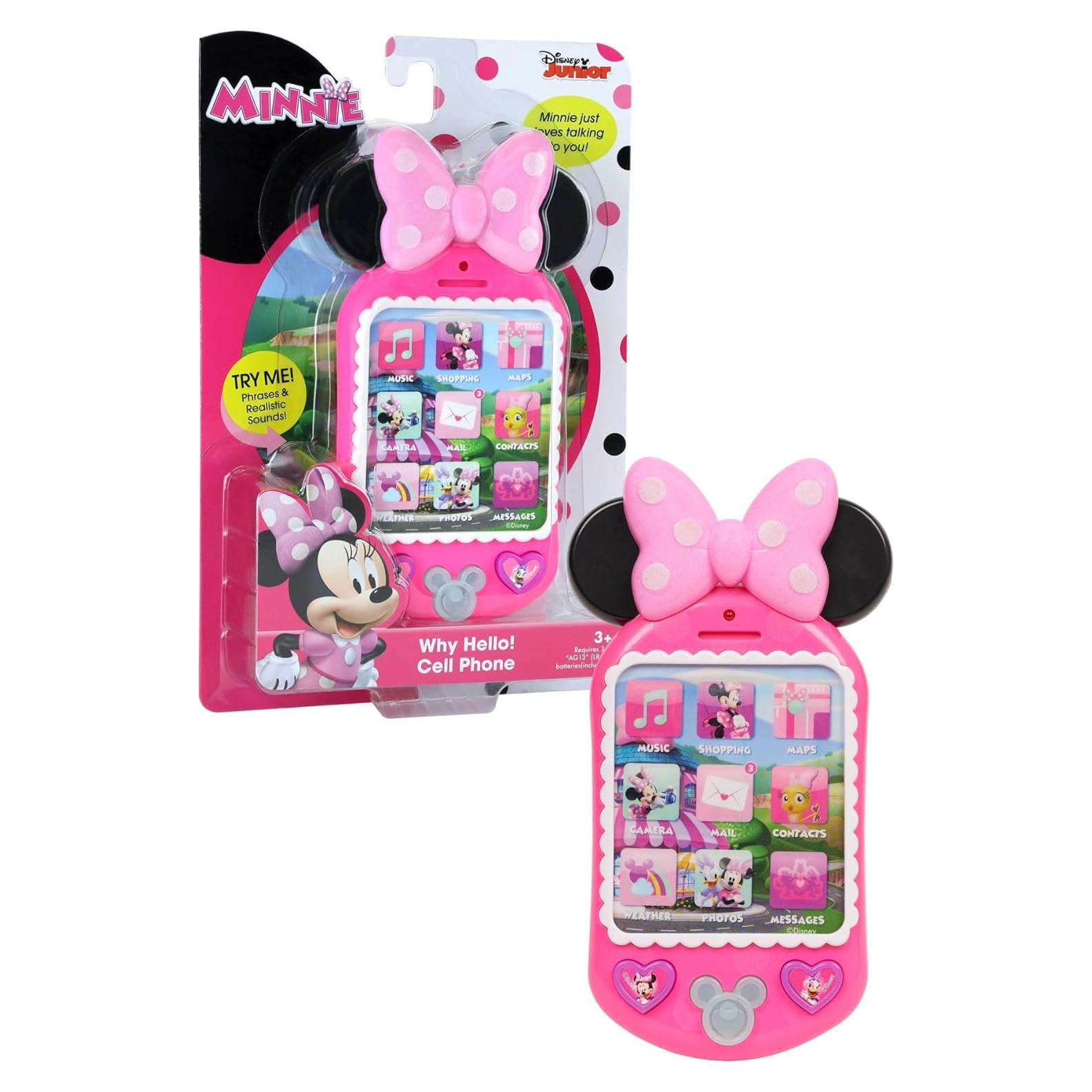 Teléfono de Juego Minnie Mouse Just Play 15.24 cm Luces Sonidos
