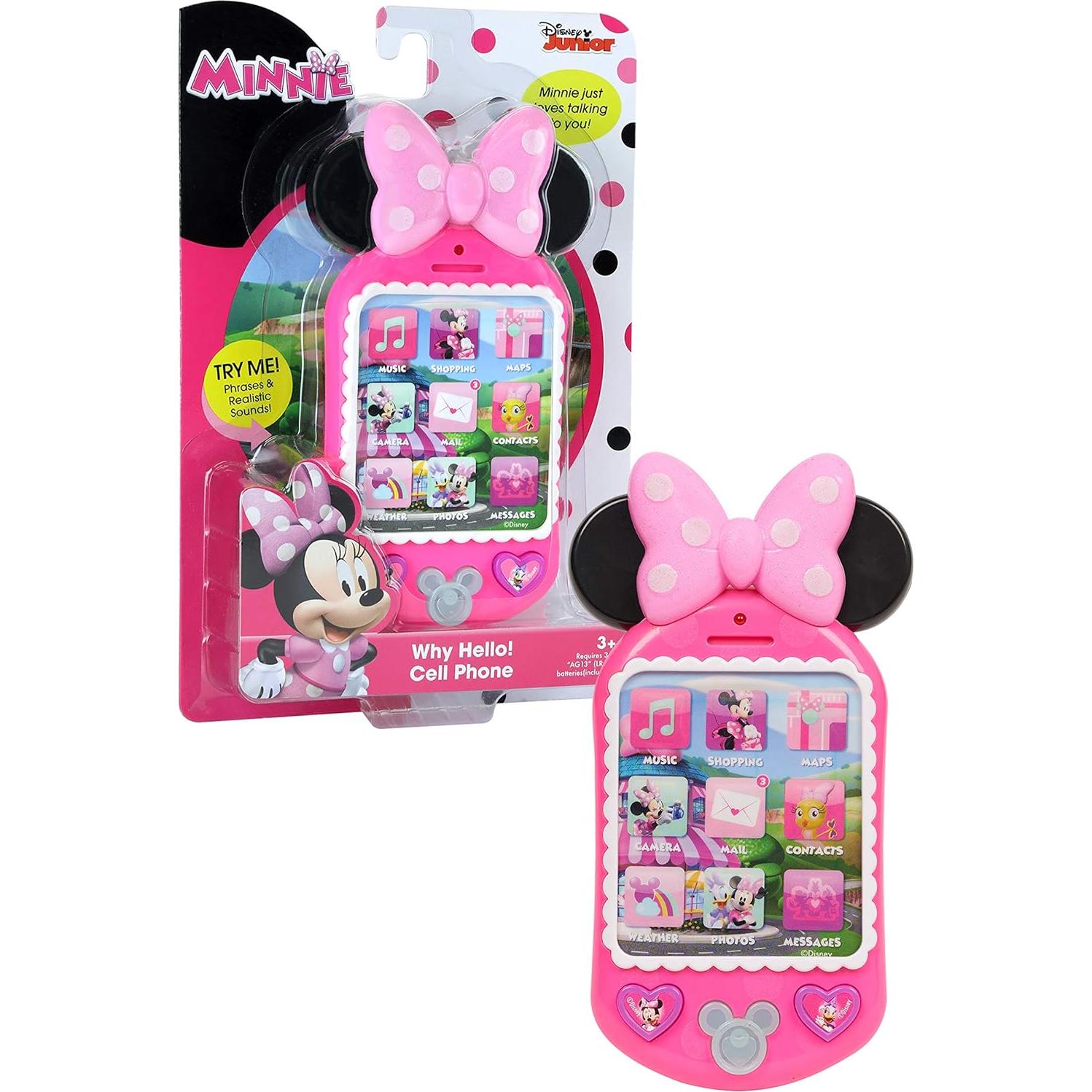 Teléfono de Juego Minnie Mouse Just Play 15.24 cm Luces Sonidos