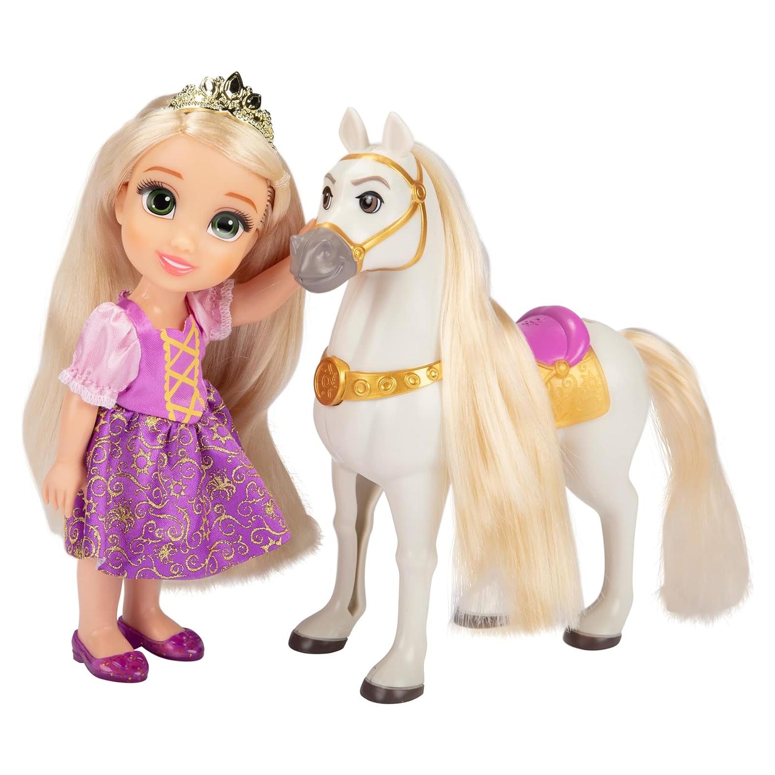 Muñeca Rapunzel Disney Princess 15.24 cm con Maximus