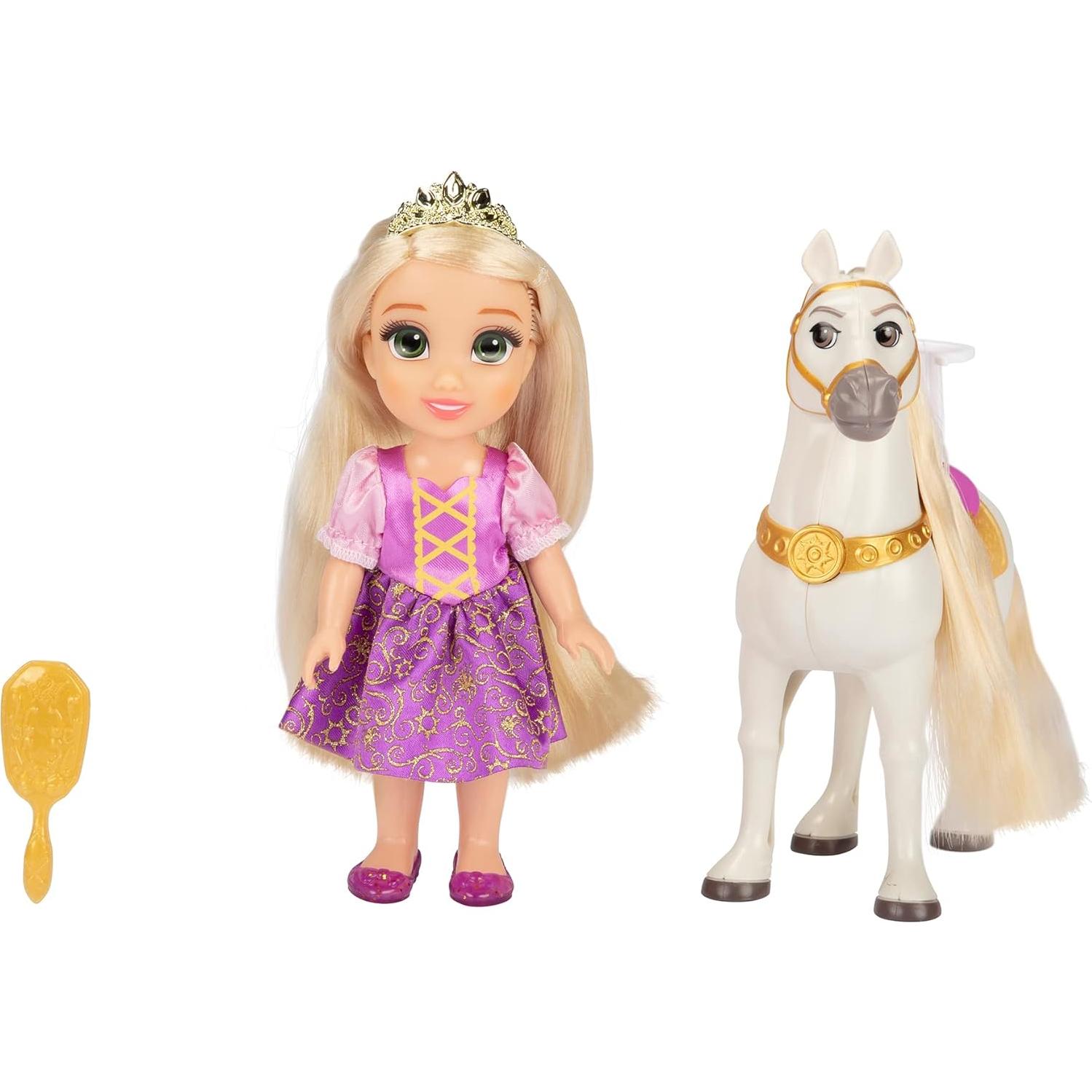 Muñeca Rapunzel Disney Princess 15.24 cm con Maximus