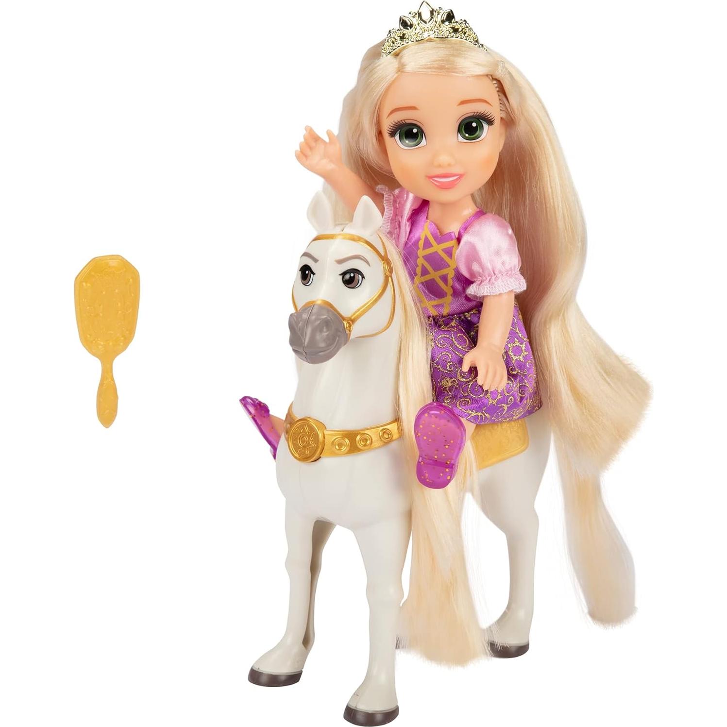 Muñeca Rapunzel Disney Princess 15.24 cm con Maximus