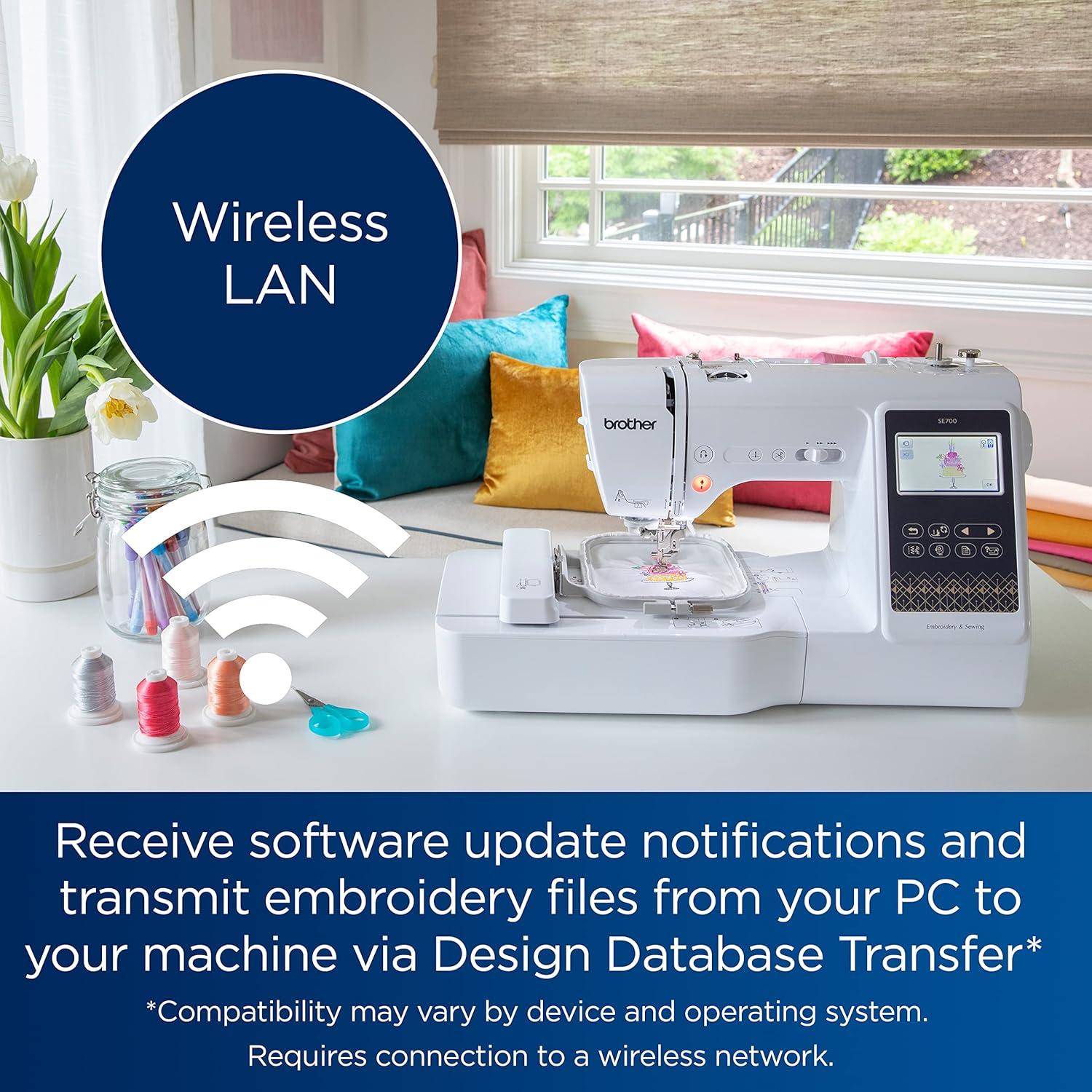 Máquina de Coser y Bordar Brother SE700, 135 Diseños, Pantalla Táctil