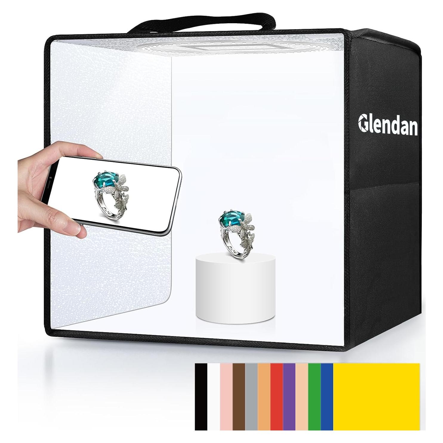 Caja de Luz Fotográfica Portátil Glendan 25.4cm LED 88pcs