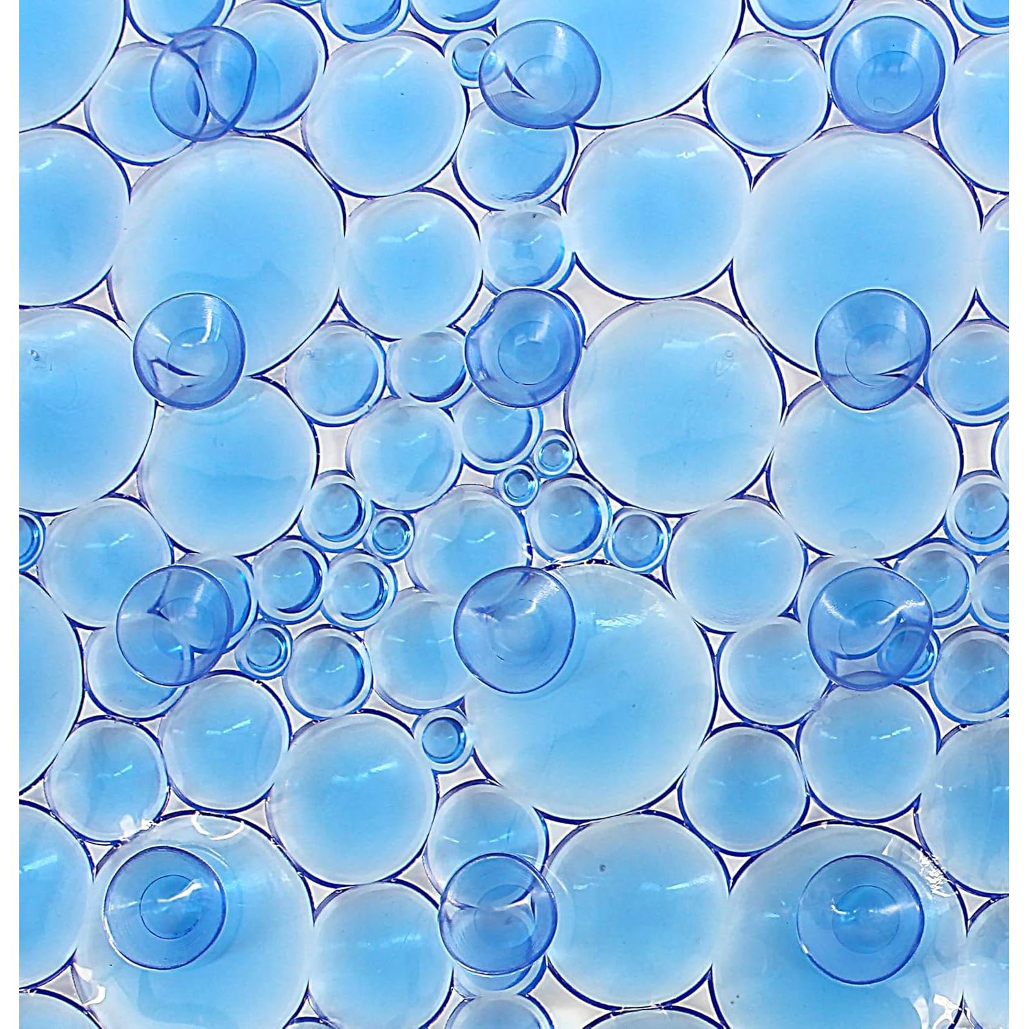 Tapete de Baño Antideslizante Splash Home Ovalado 68.6x38.1cm Azul