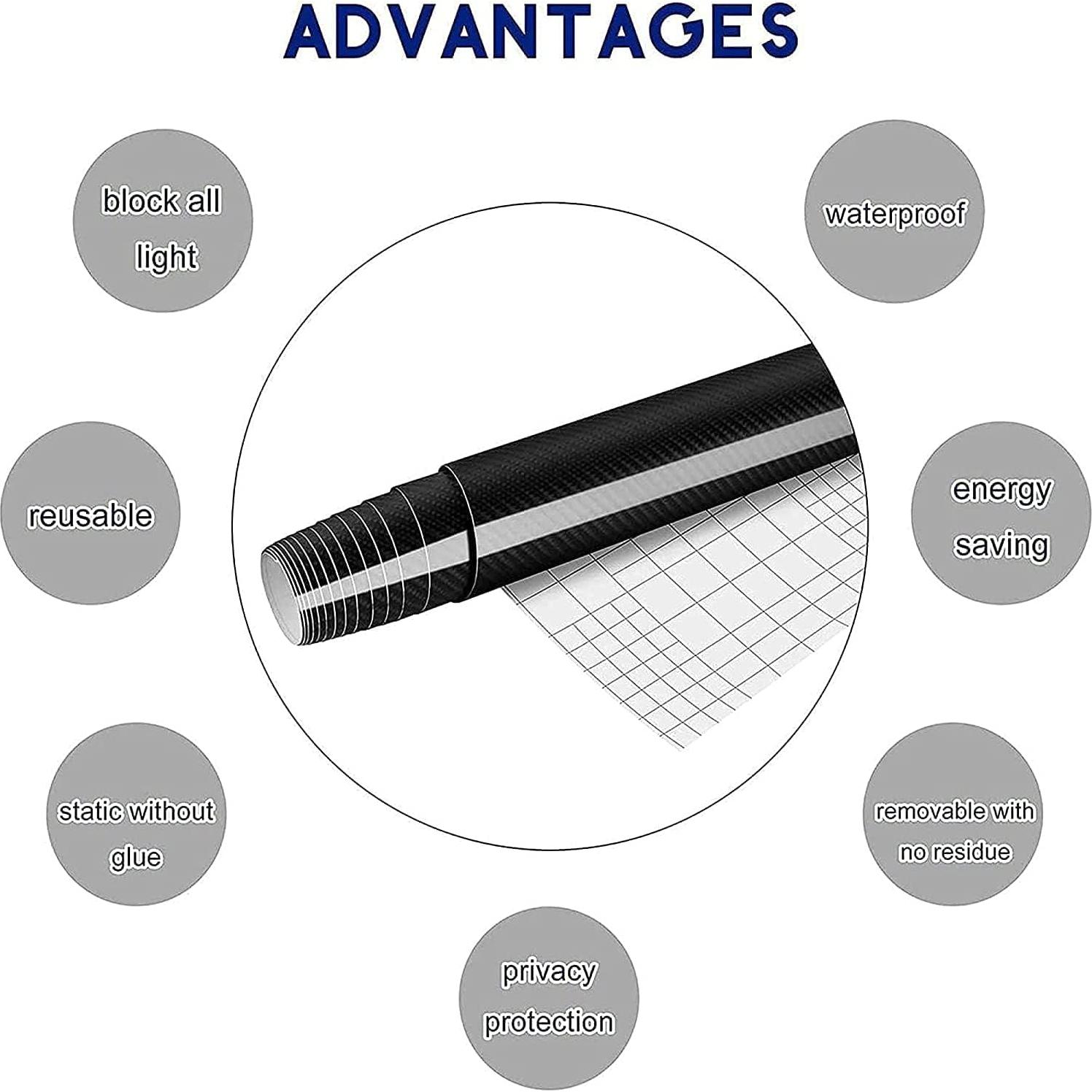 Vinilo Envoltura de Fibra de Carbono Negra 6D Lypumso 300x30cm