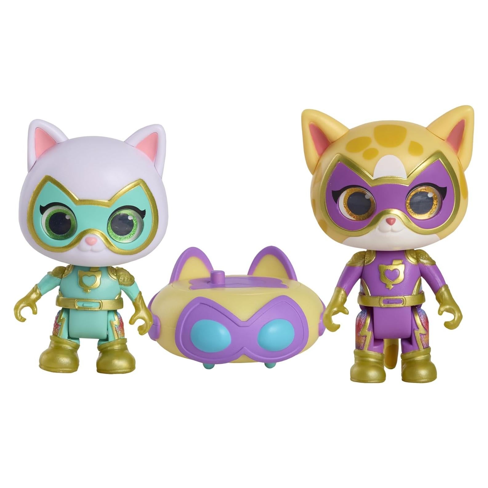 Set de Figuras Disney Junior SuperKitties Just Play - Bitsy y Sparks