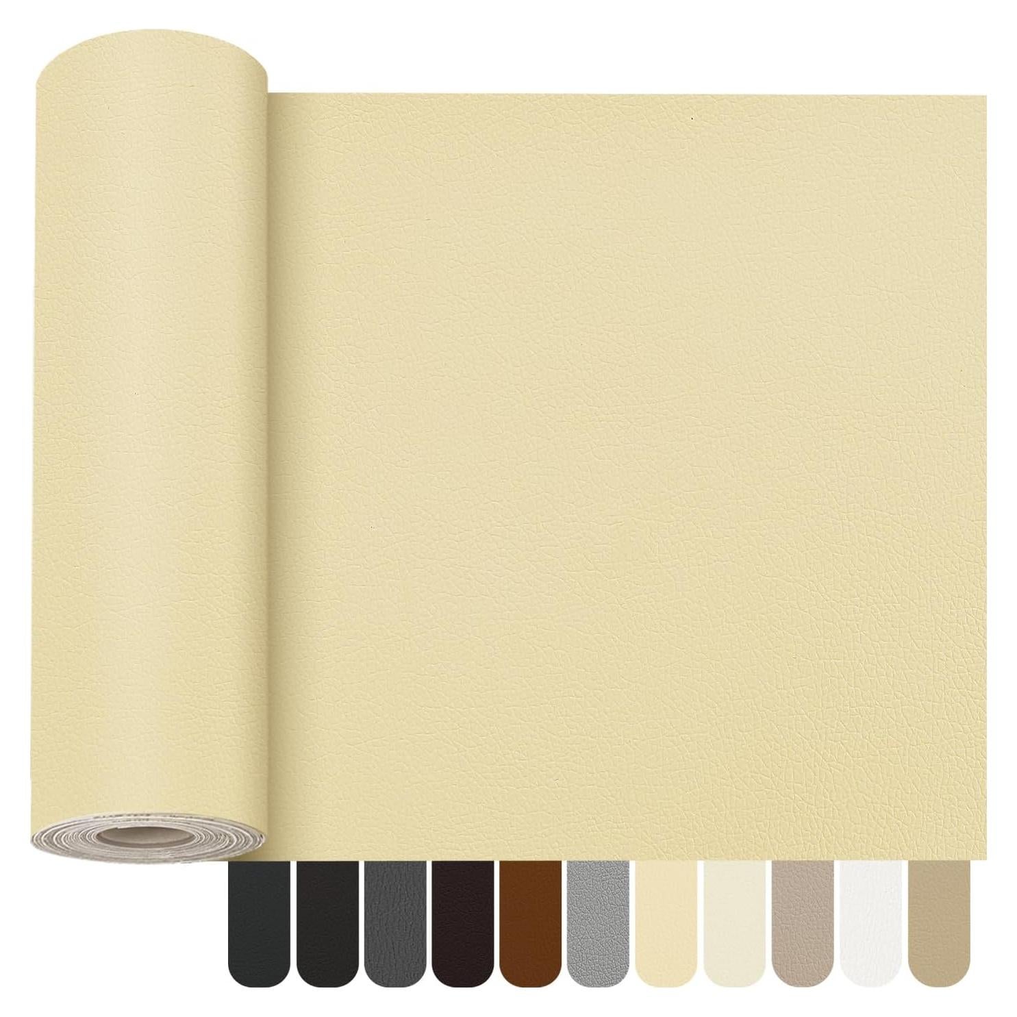 Parche de Reparación de Cuero OcePor 43x229 cm Amarillo Beige