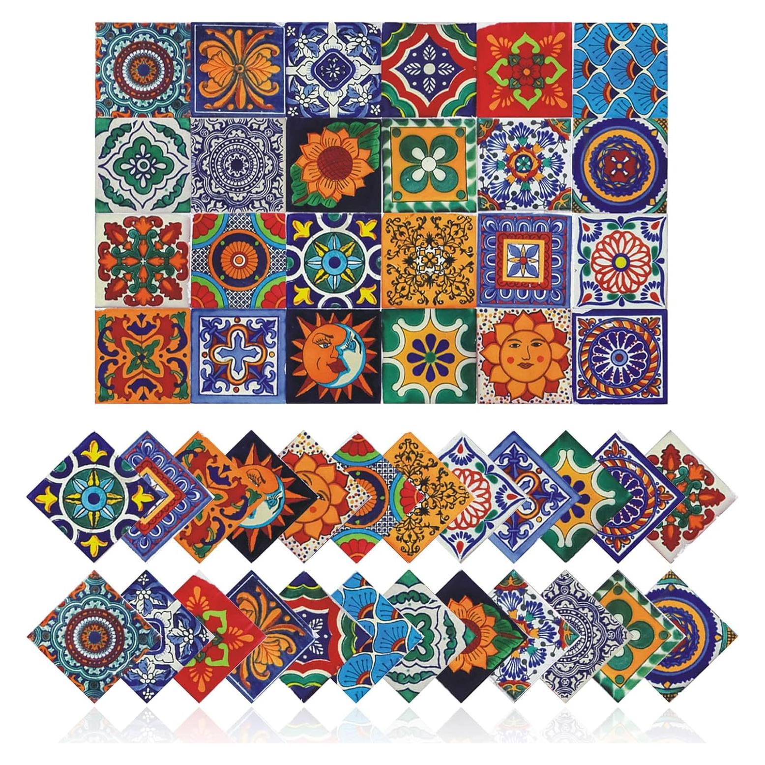 Pegatinas de Azulejos Cendray Retro 10x10 cm Impermeables