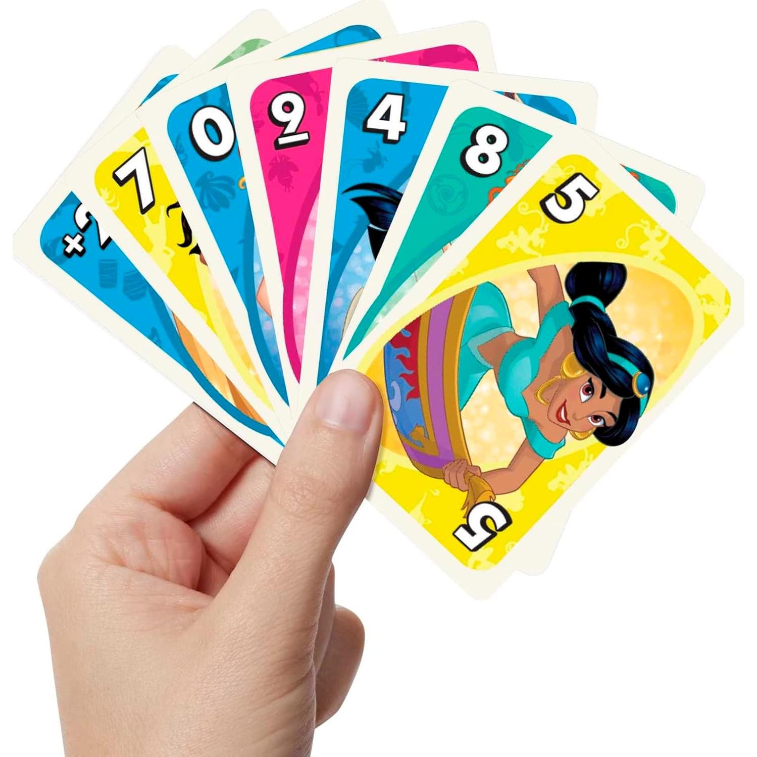 Juego de Cartas UNO Princesas Disney Mattel para Niños