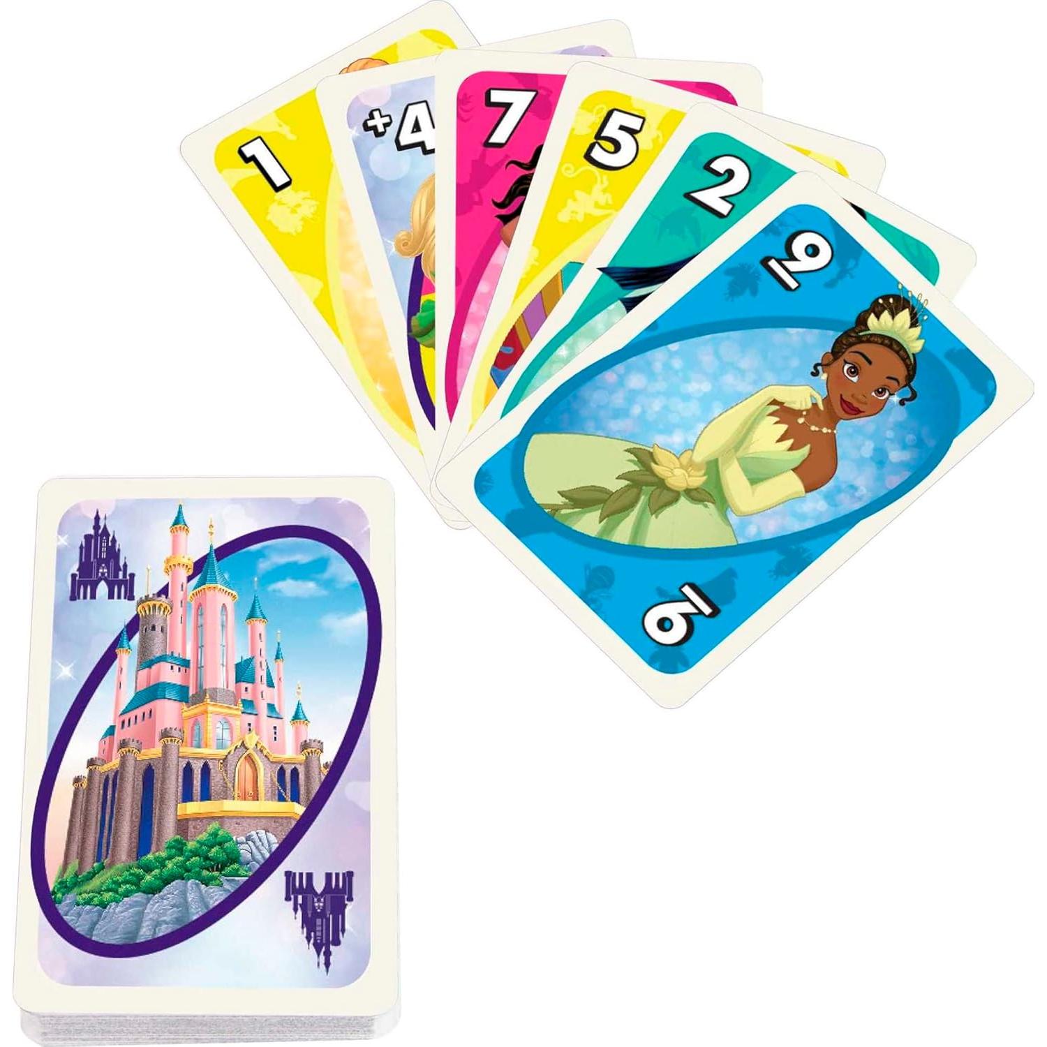 Juego de Cartas UNO Princesas Disney Mattel para Niños