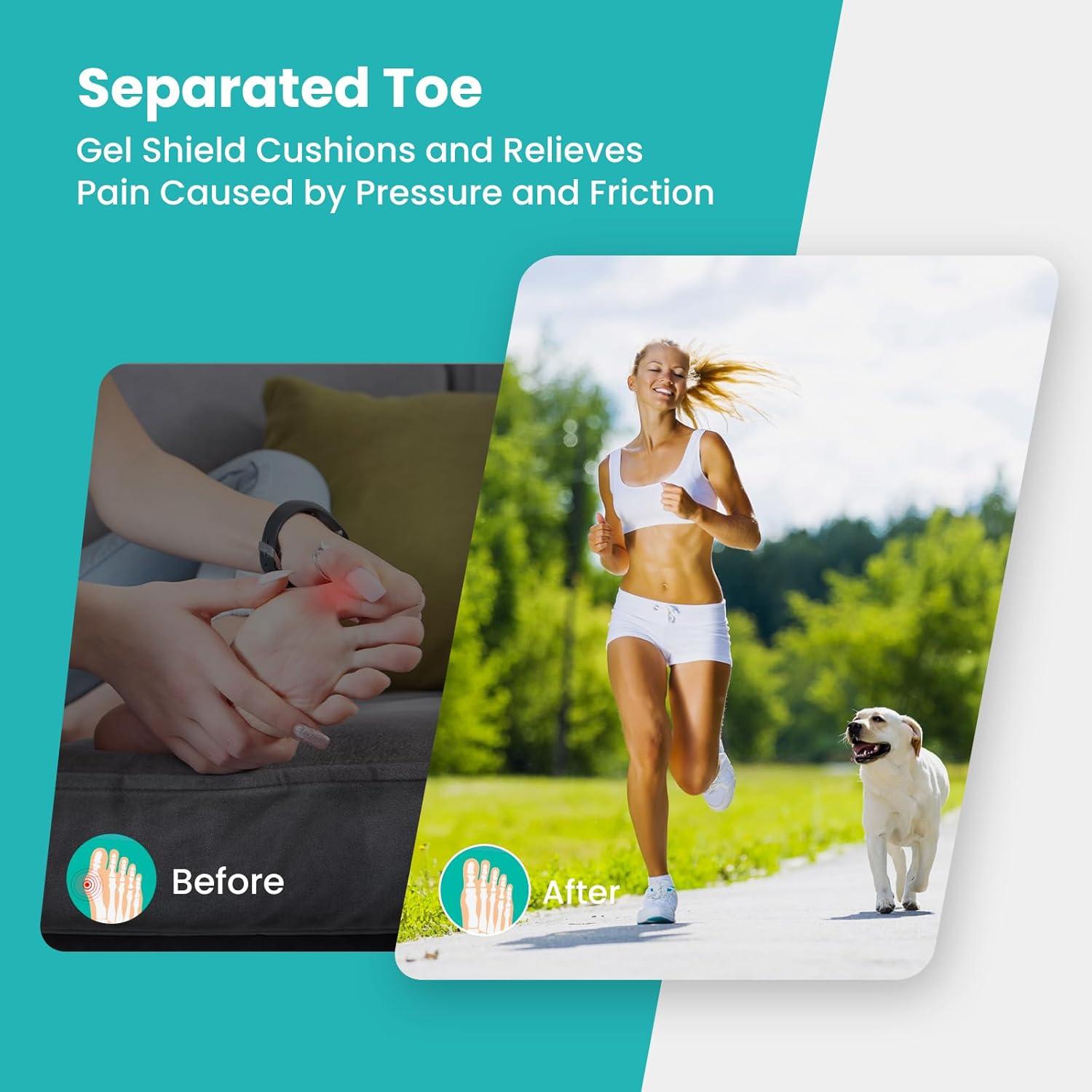 Protectores de Dedos de Silicona Promifun - 4 Pares para Alivio del Dolor