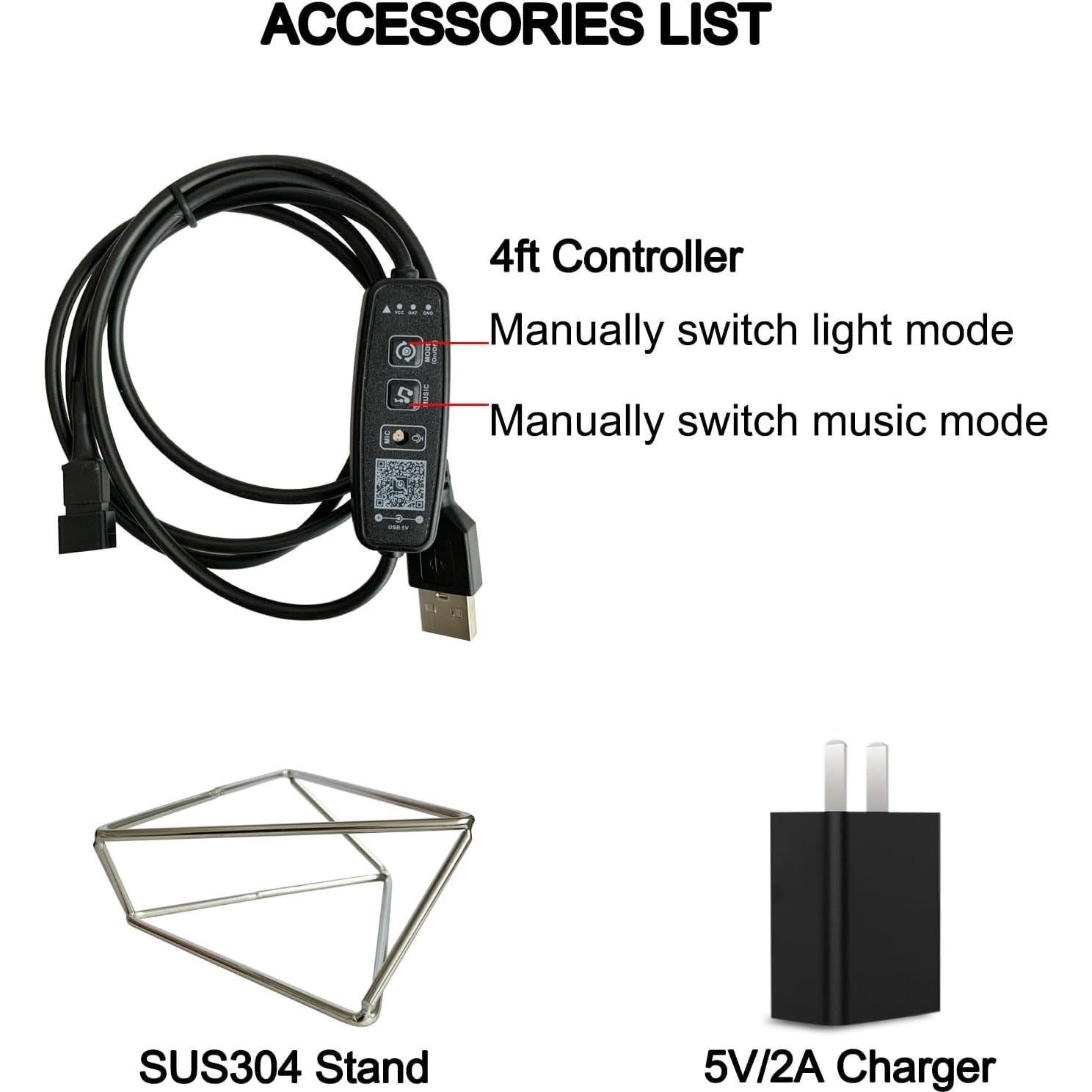 Luz LED Cubo Hiperinfinito Heepulor 15x15 cm Multicolor